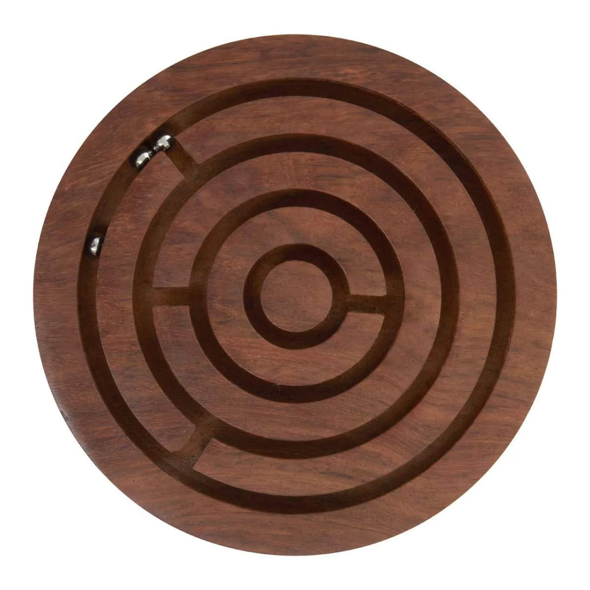 Beaumonde Home Churchill Games Round Sheesham Wood Labyrinth - Image 3