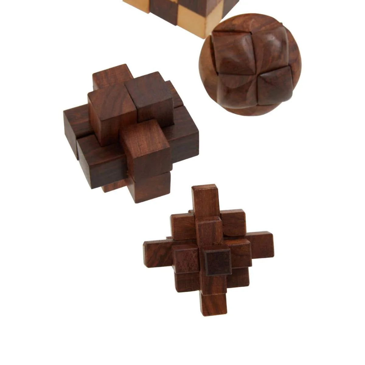 Beaumonde Home Churchill Games Sheesham Wood 6 Piece 3D Puzzle Set - Image 10