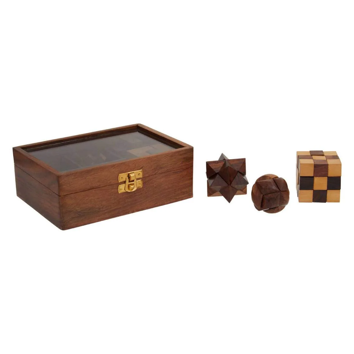 Beaumonde Home Churchill Games Sheesham Wood 6 Piece 3D Puzzle Set - Image 6