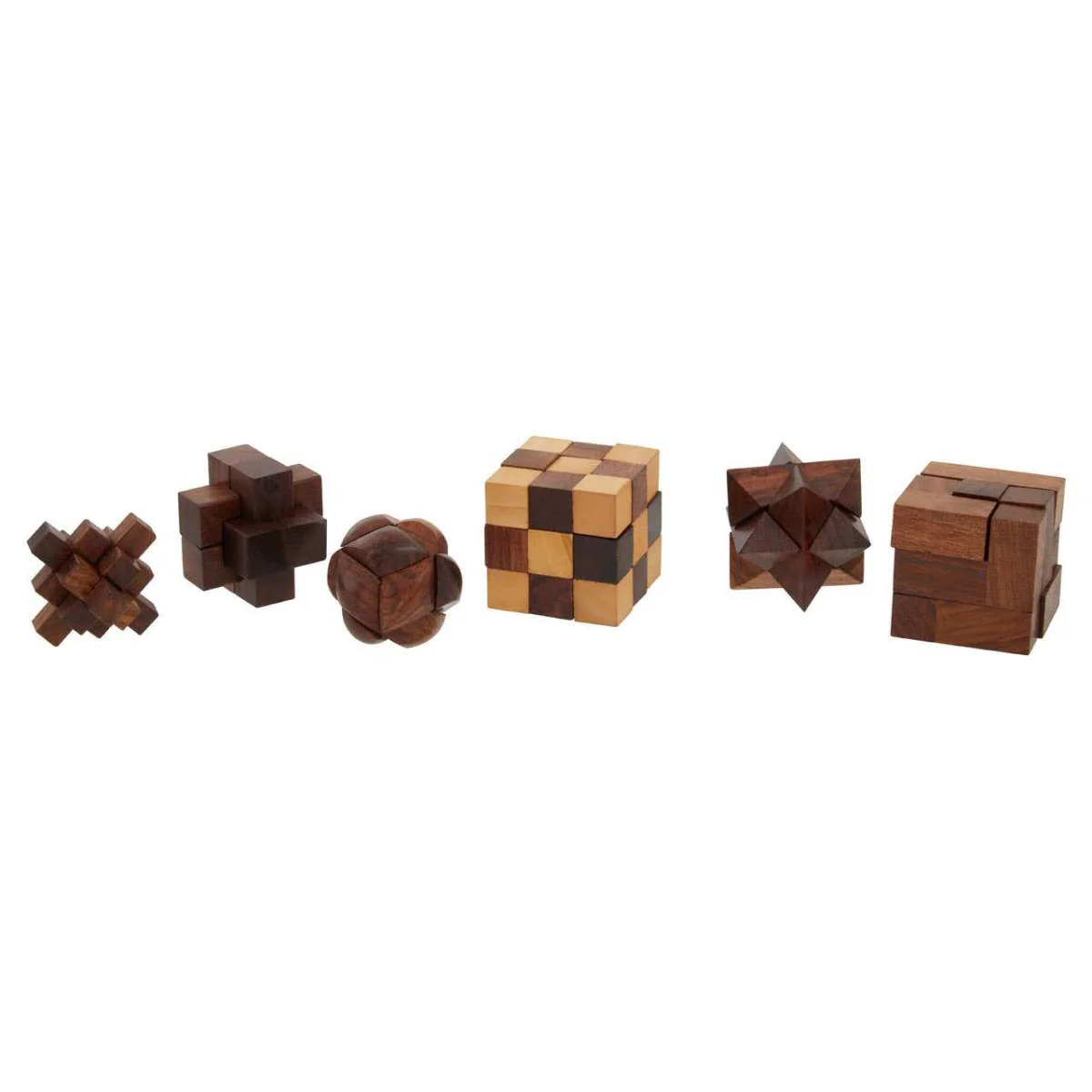 Beaumonde Home Churchill Games Sheesham Wood 6 Piece 3D Puzzle Set - Image 7