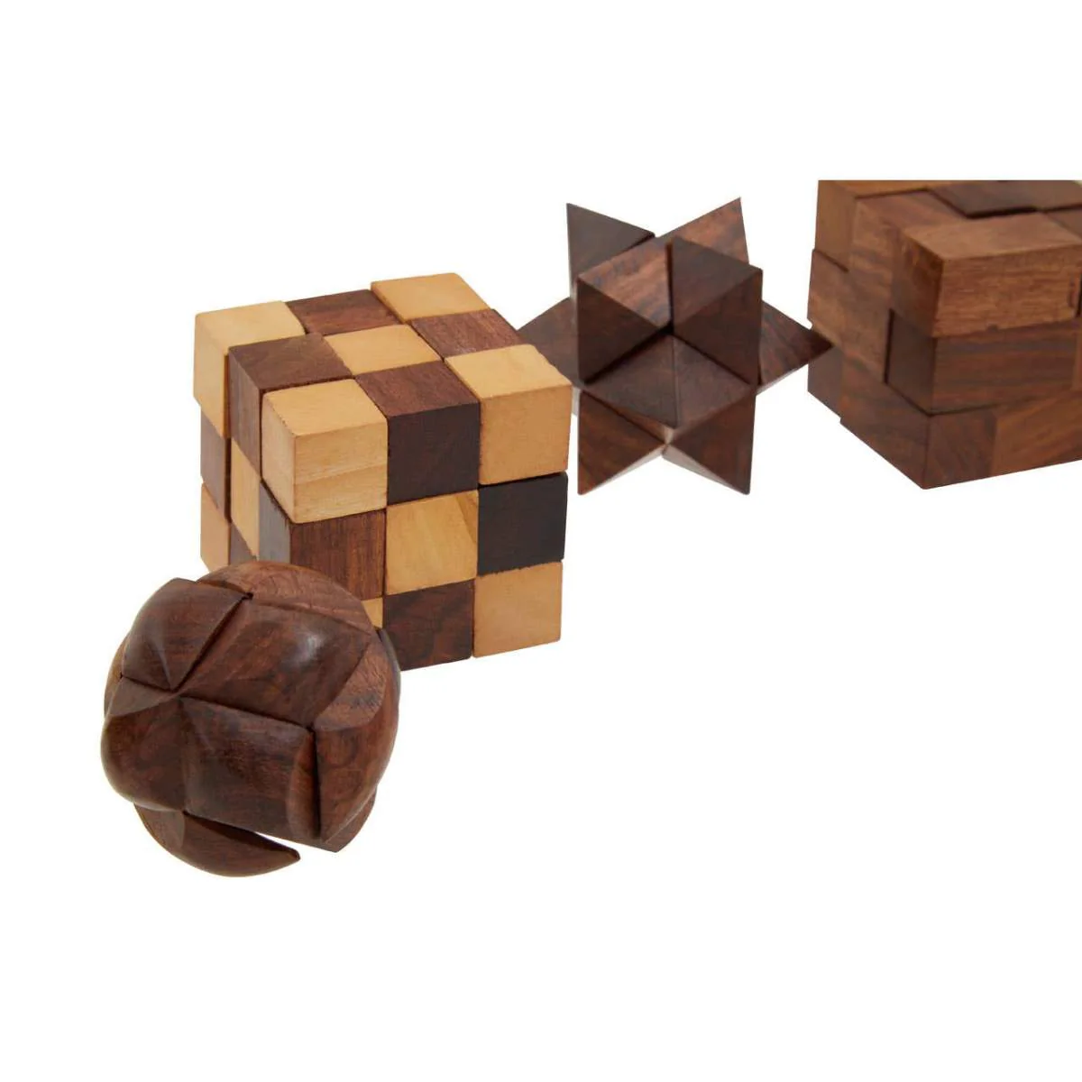 Beaumonde Home Churchill Games Sheesham Wood 6 Piece 3D Puzzle Set - Image 9