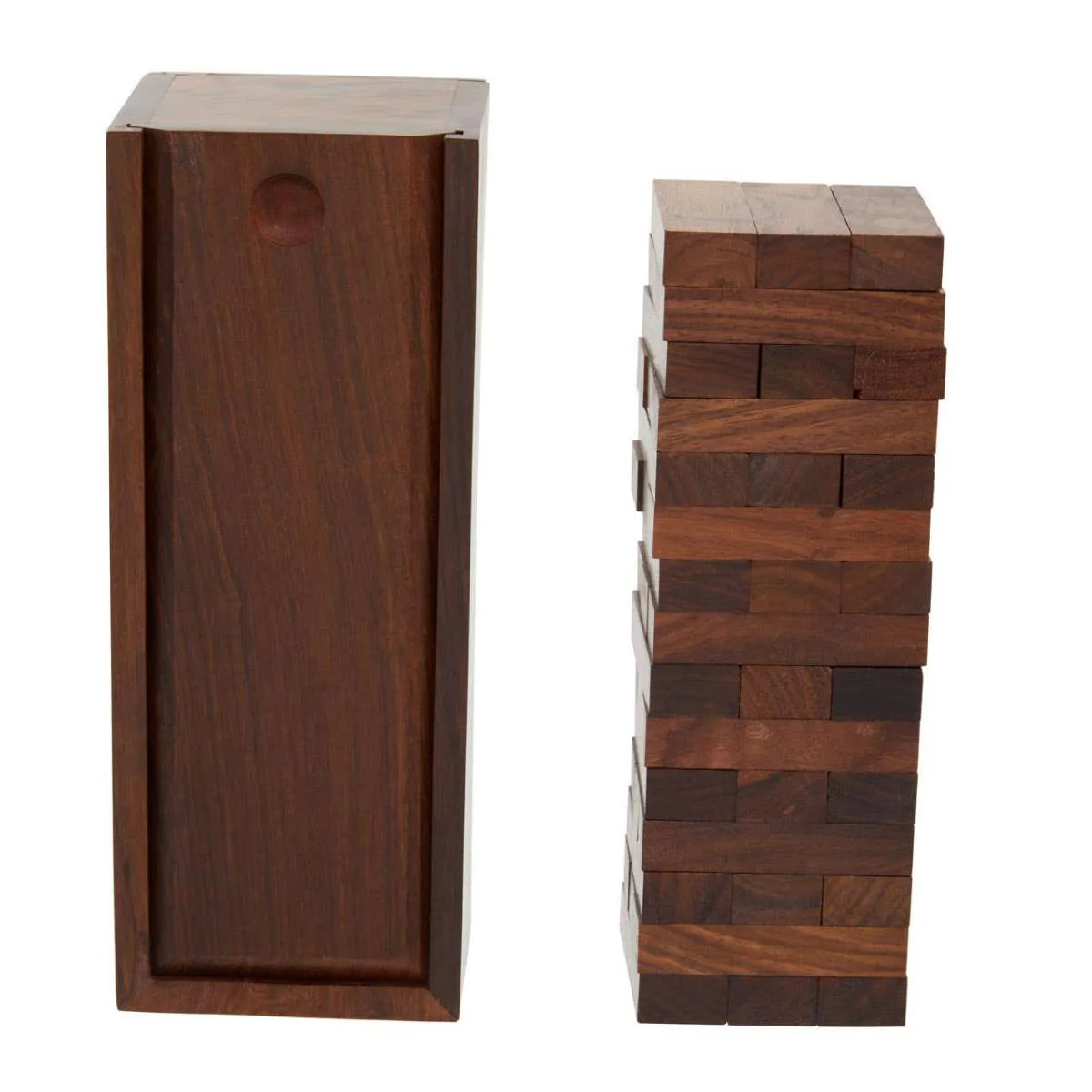 Beaumonde Home Churchill Games Sheesham Wood Blocks Set - Image 2