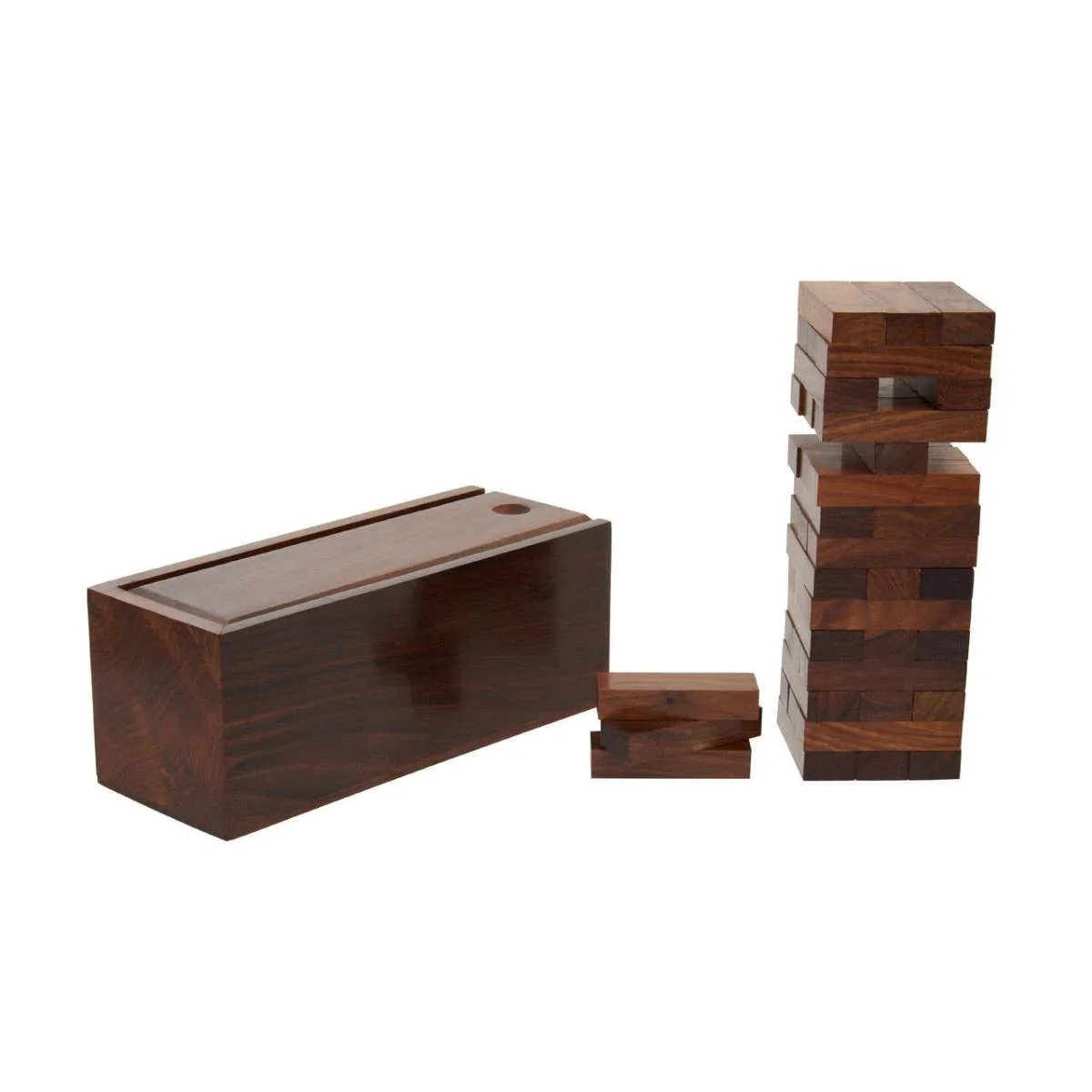 Beaumonde Home Churchill Games Sheesham Wood Blocks Set - Image 5