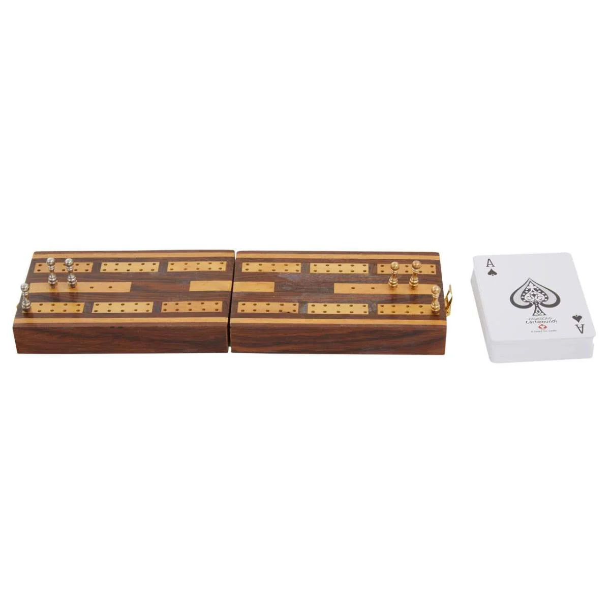 Beaumonde Home Churchill Games Sheesham Wood Cribbage Set