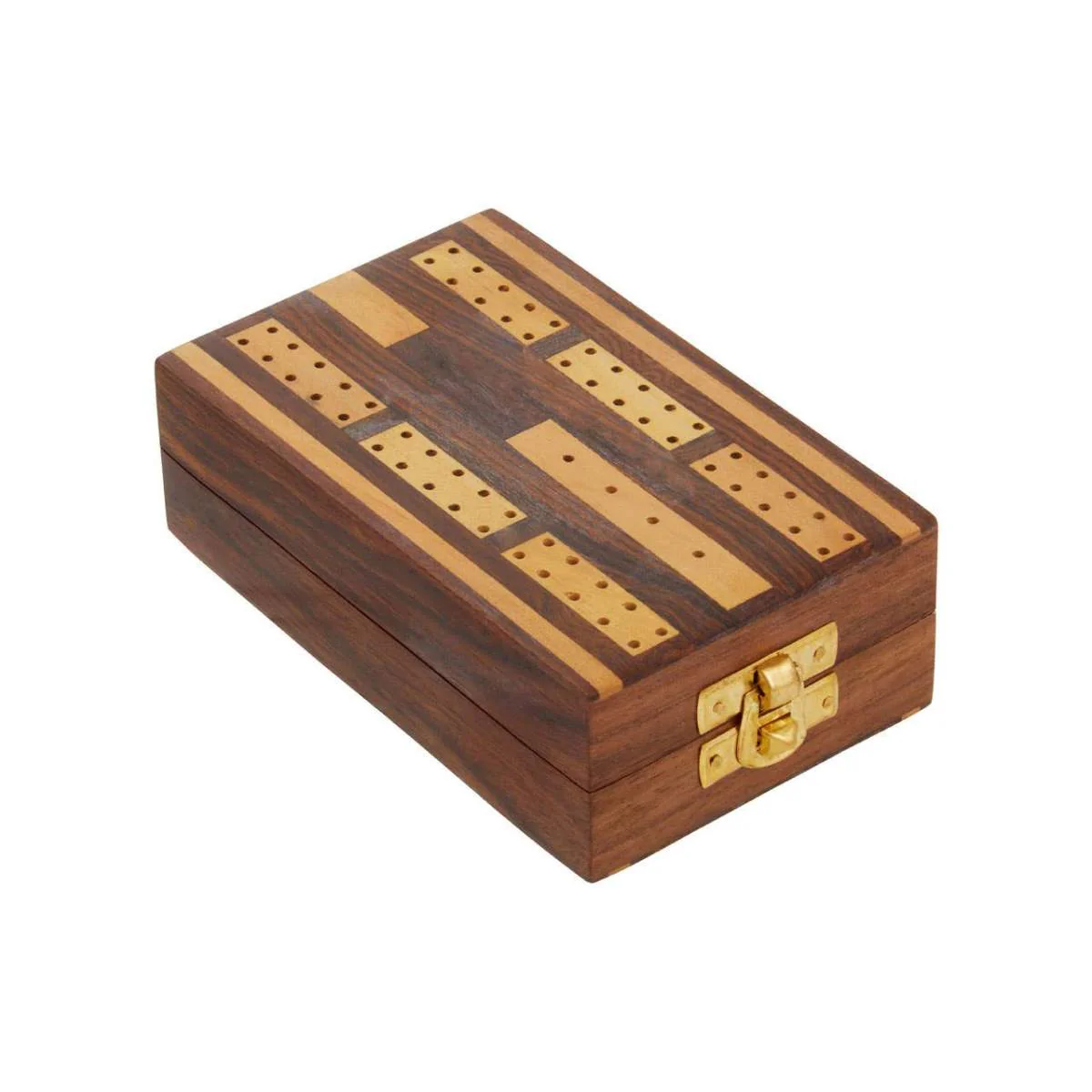 Beaumonde Home Churchill Games Sheesham Wood Cribbage Set - Image 3
