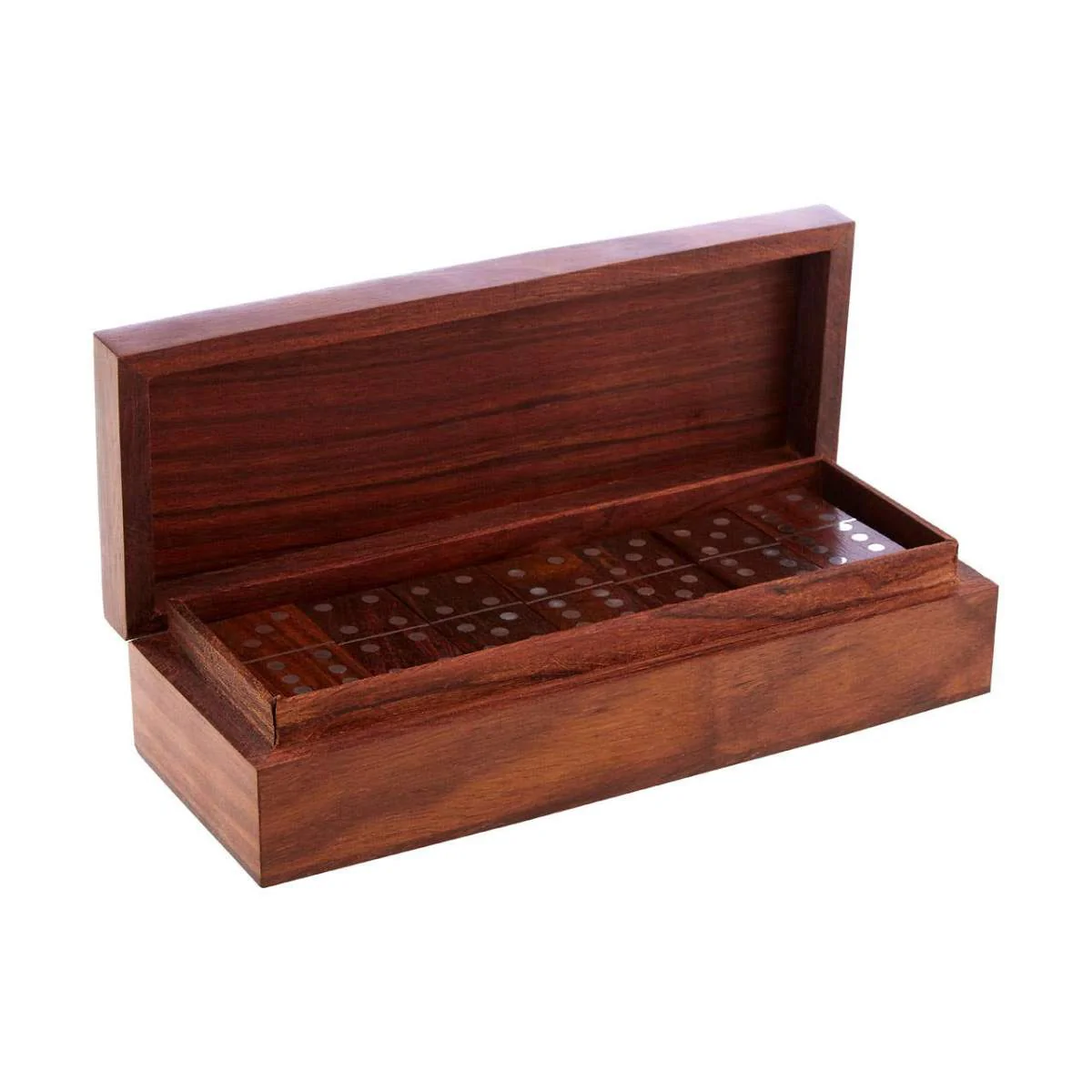 Beaumonde Home Churchill Games Sheesham Wood Domino Set - Image 3