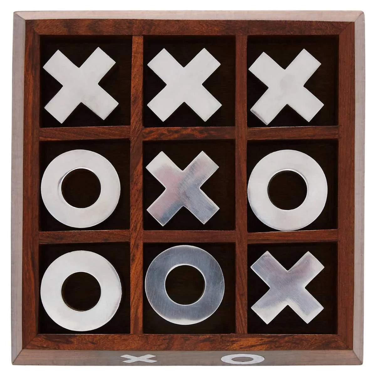 Beaumonde Home Churchill Games Sheesham Wood Noughts and Crosses - Image 3