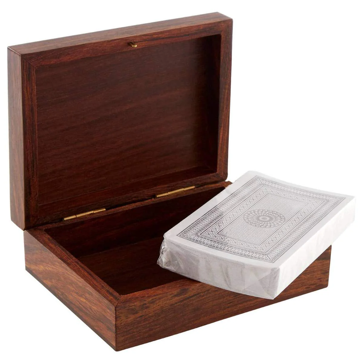 Beaumonde Home Churchill Games Sheesham Wood Playing Card Box - Image 4