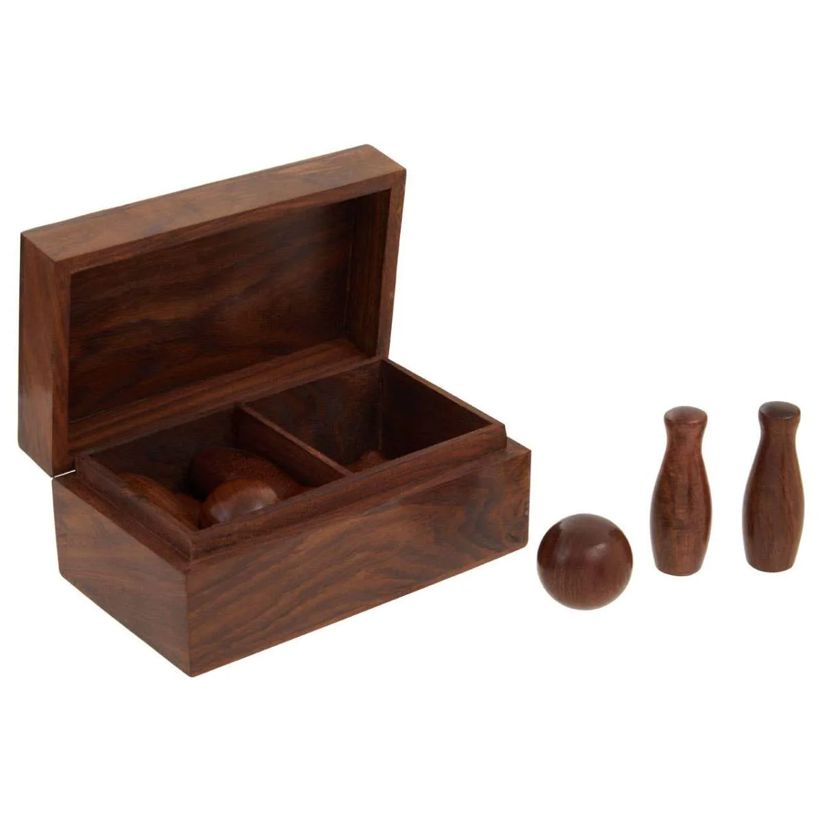 Beaumonde Home Churchill Games Sheesham Wood Skittles Set - Image 2