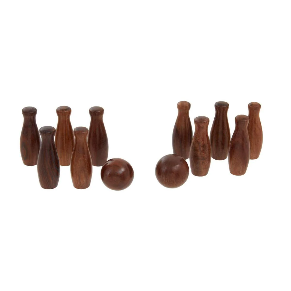 Beaumonde Home Churchill Games Sheesham Wood Skittles Set - Image 3
