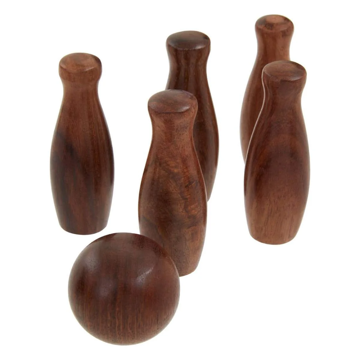Beaumonde Home Churchill Games Sheesham Wood Skittles Set - Image 9