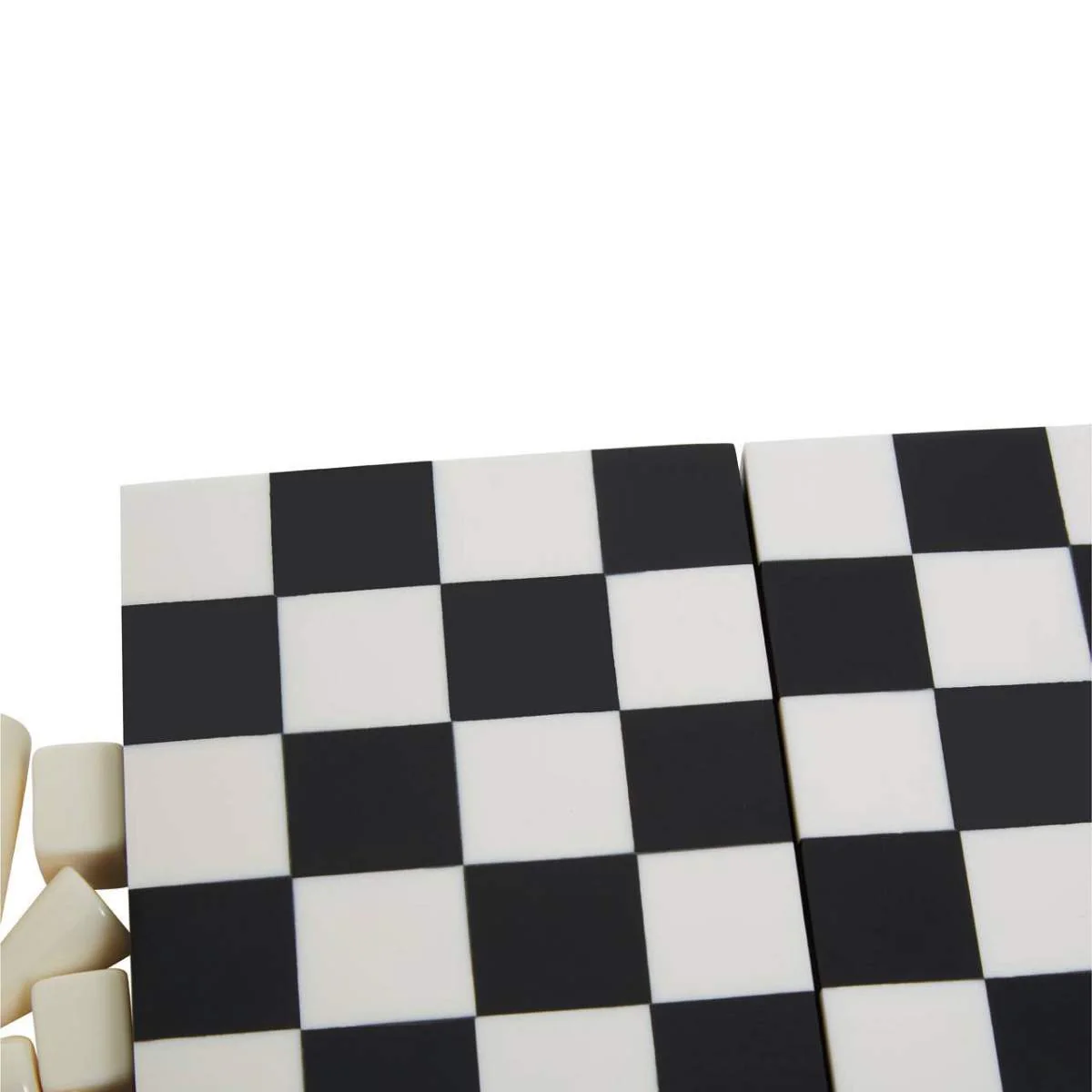 Beaumonde Home Churchill Games Small Black and White Foldable Chess Set - Image 10
