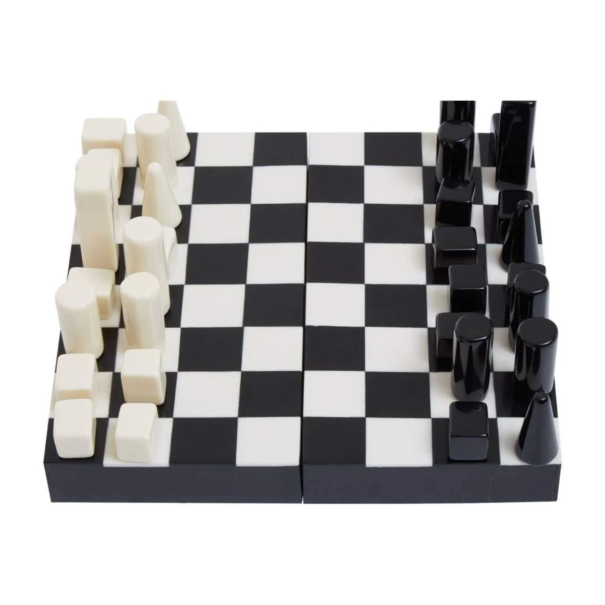 Beaumonde Home Churchill Games Small Black and White Foldable Chess Set - Image 3