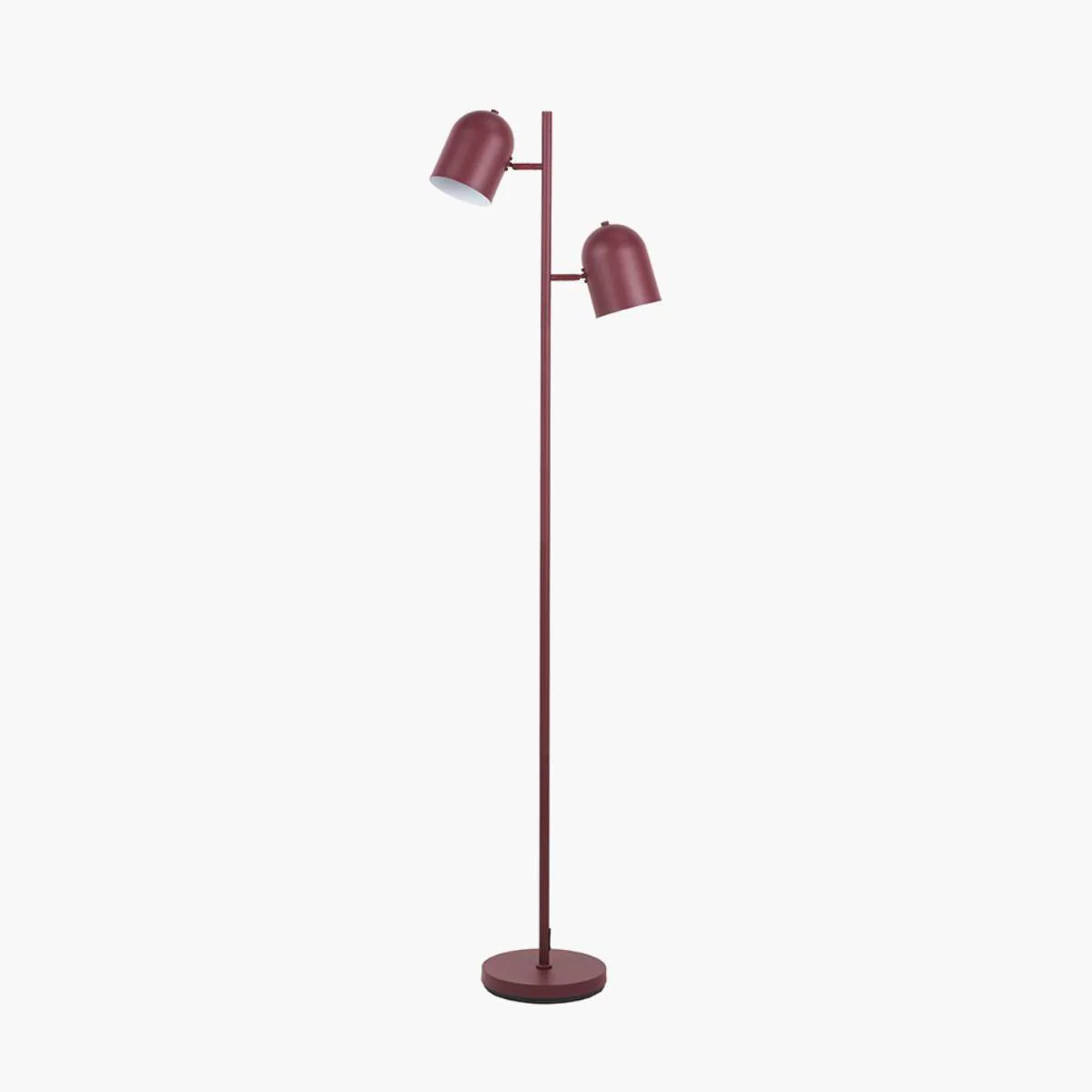 Pacific Lifestyle Finn Mulberry Metal Cloche Two Head Floor Lamp - Image 3