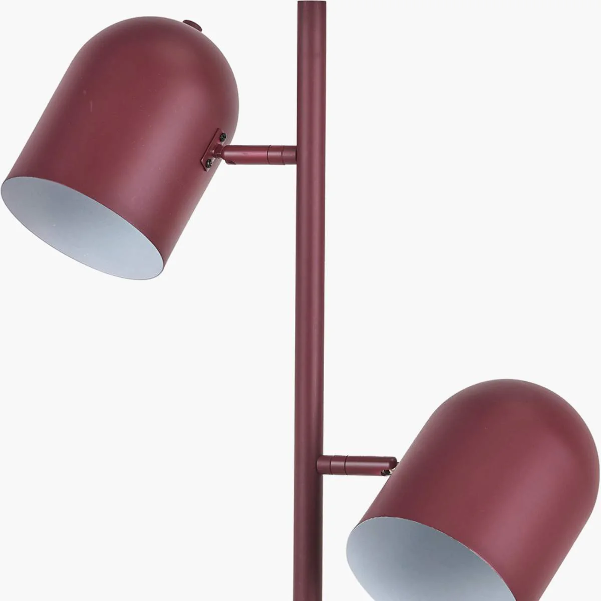 Pacific Lifestyle Finn Mulberry Metal Cloche Two Head Floor Lamp - Image 4