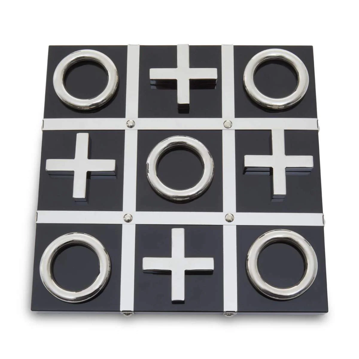 Beaumonde Home Flos Black And Silver Tic Tac Toe Game - Image 3