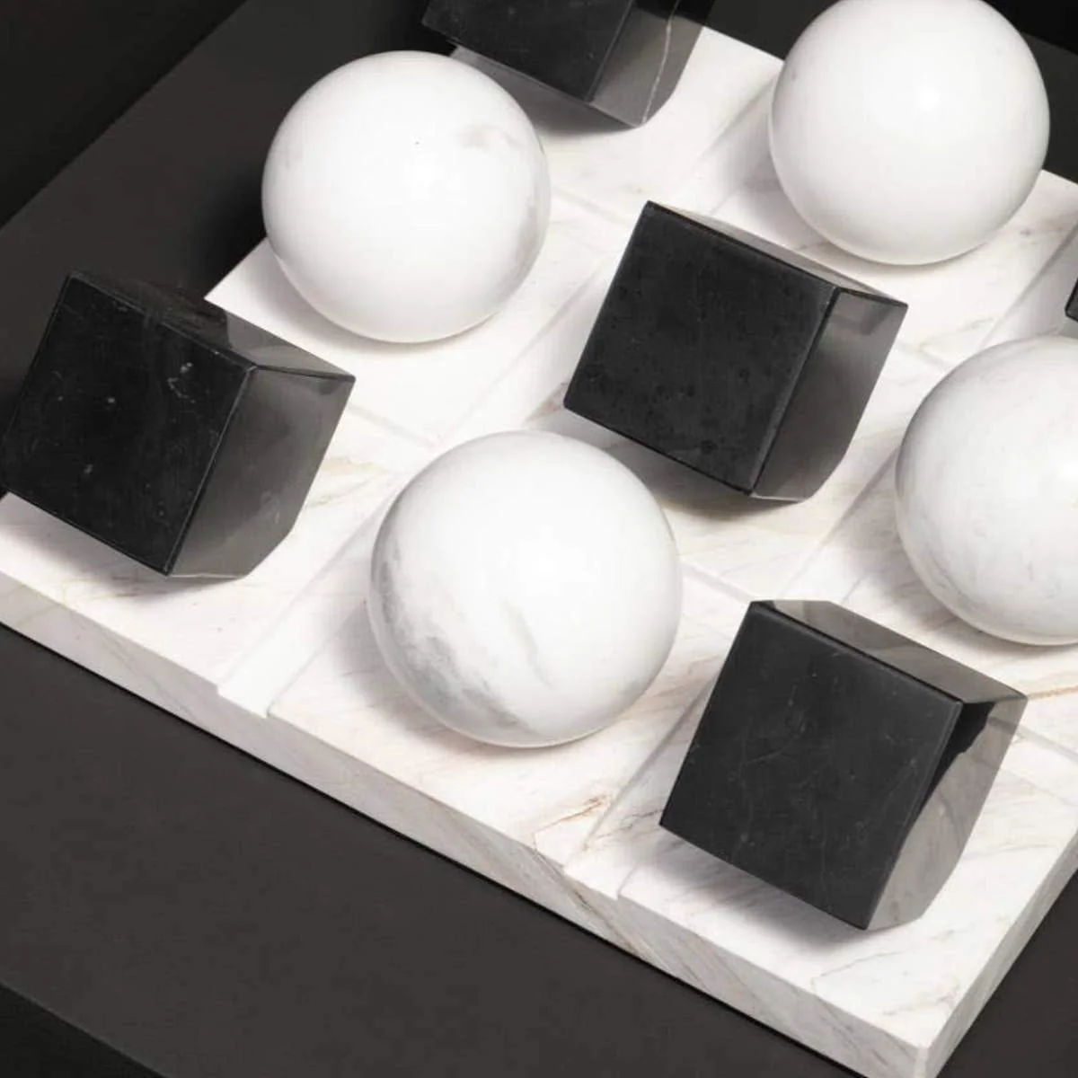 Beaumonde Home Flos Black And White Tic Tac Toe Game - Image 16