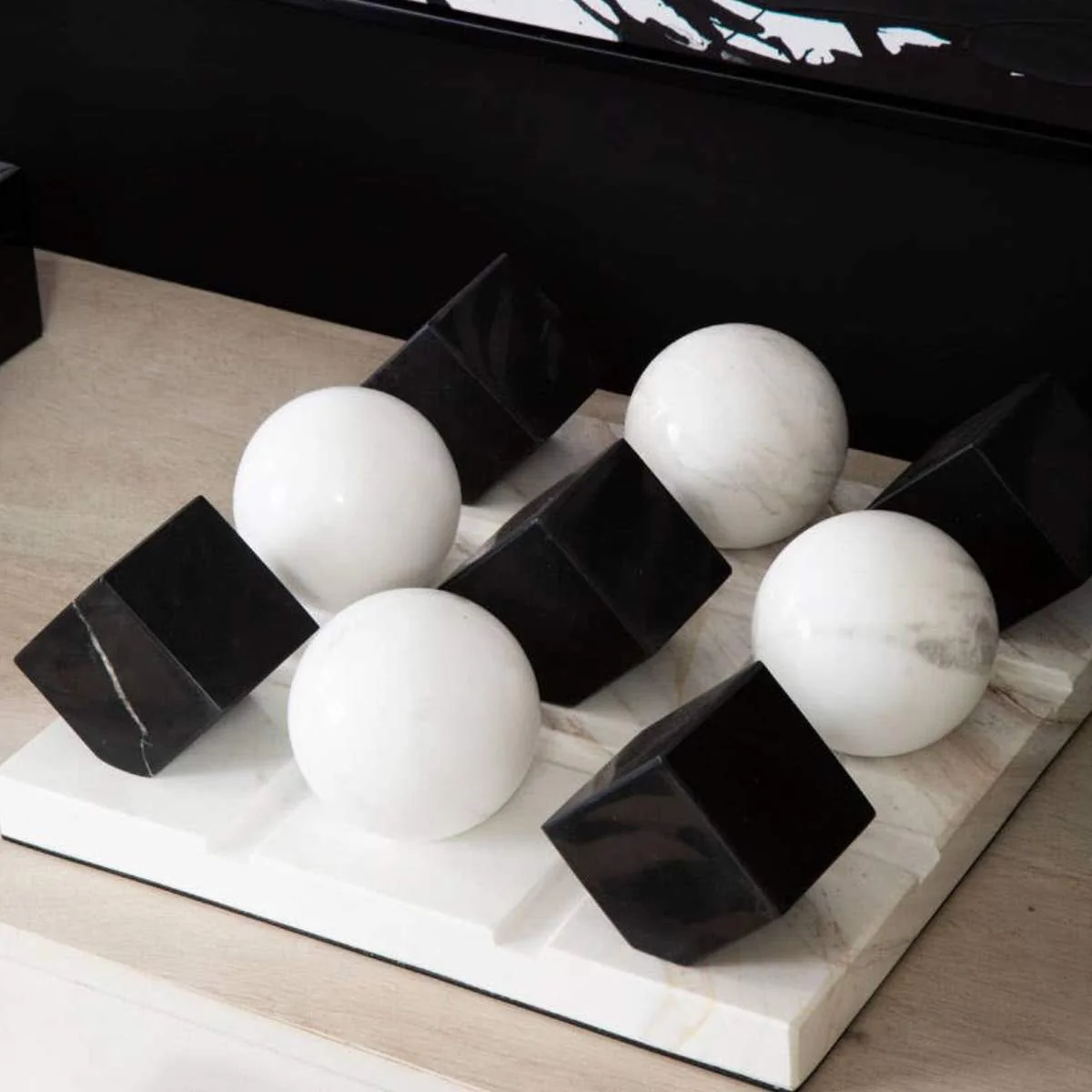 Beaumonde Home Flos Black And White Tic Tac Toe Game - Image 17