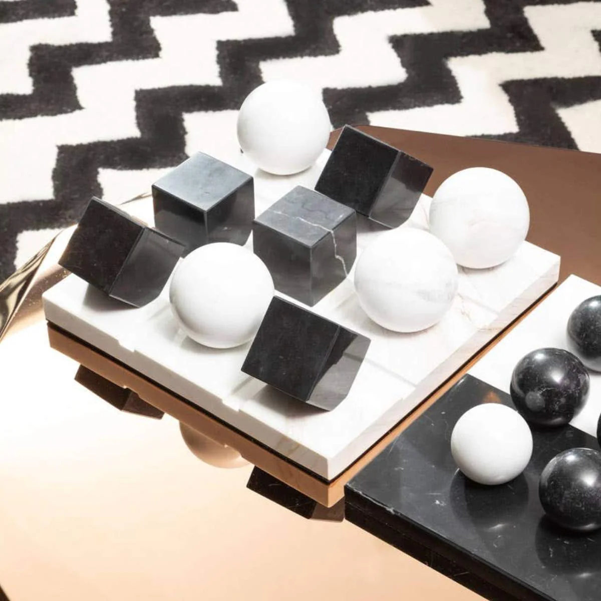 Beaumonde Home Flos Black And White Tic Tac Toe Game - Image 20