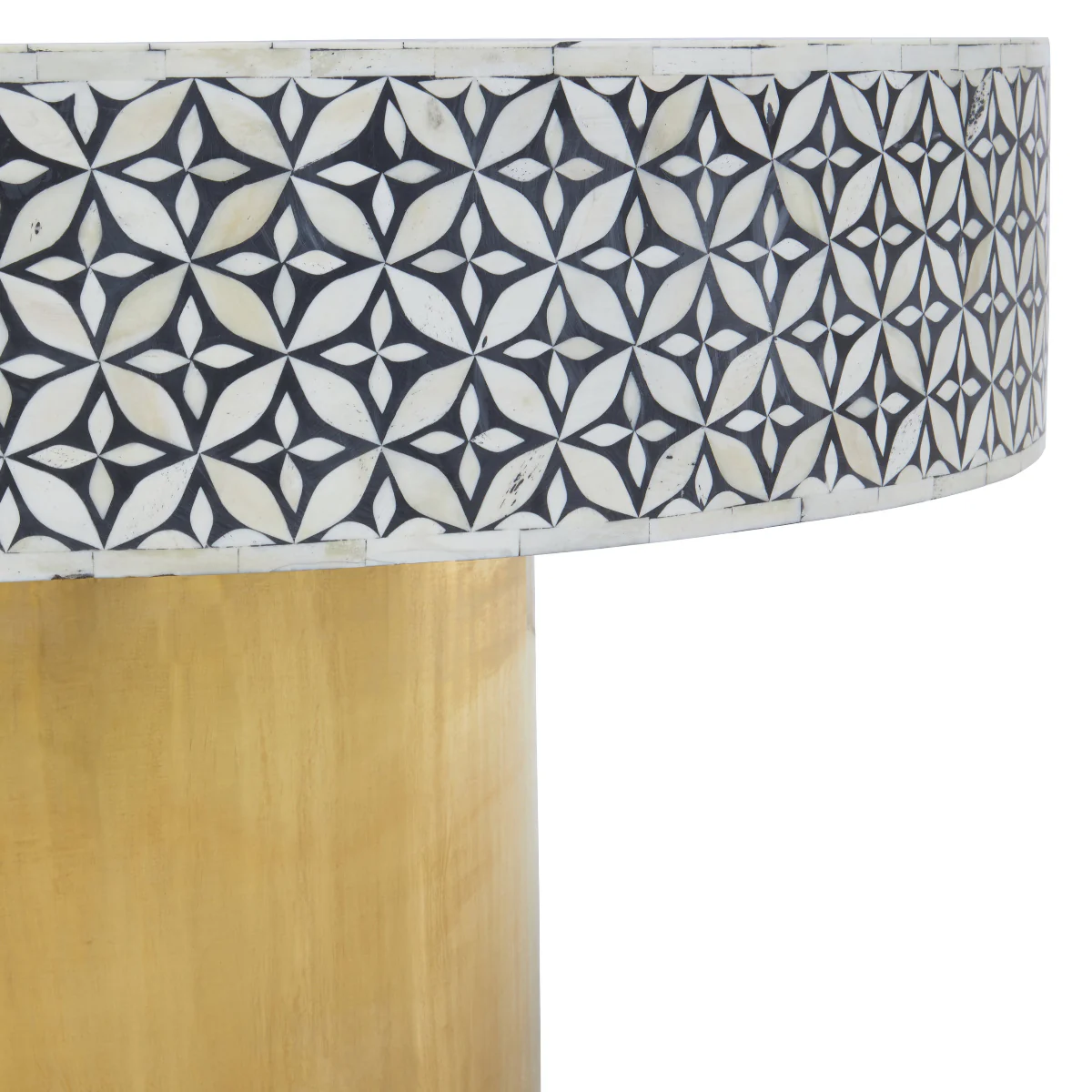 Beaumonde Home Fusion Round Coffee Table With Gold Base - Image 2