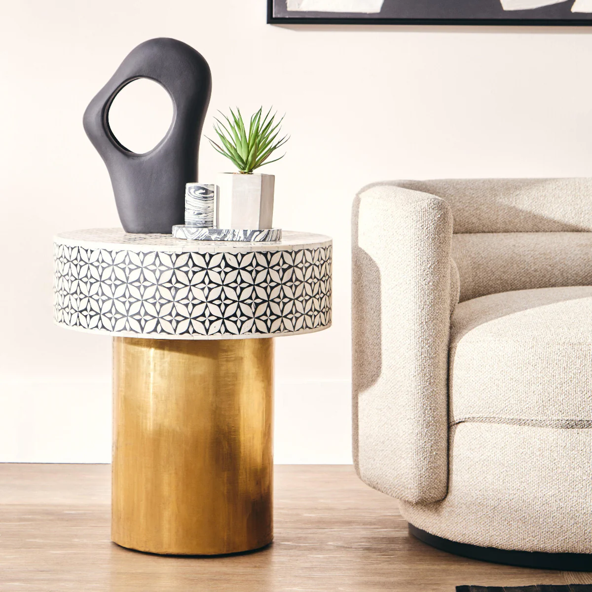 Beaumonde Home Fusion Round Side Table - Image 14