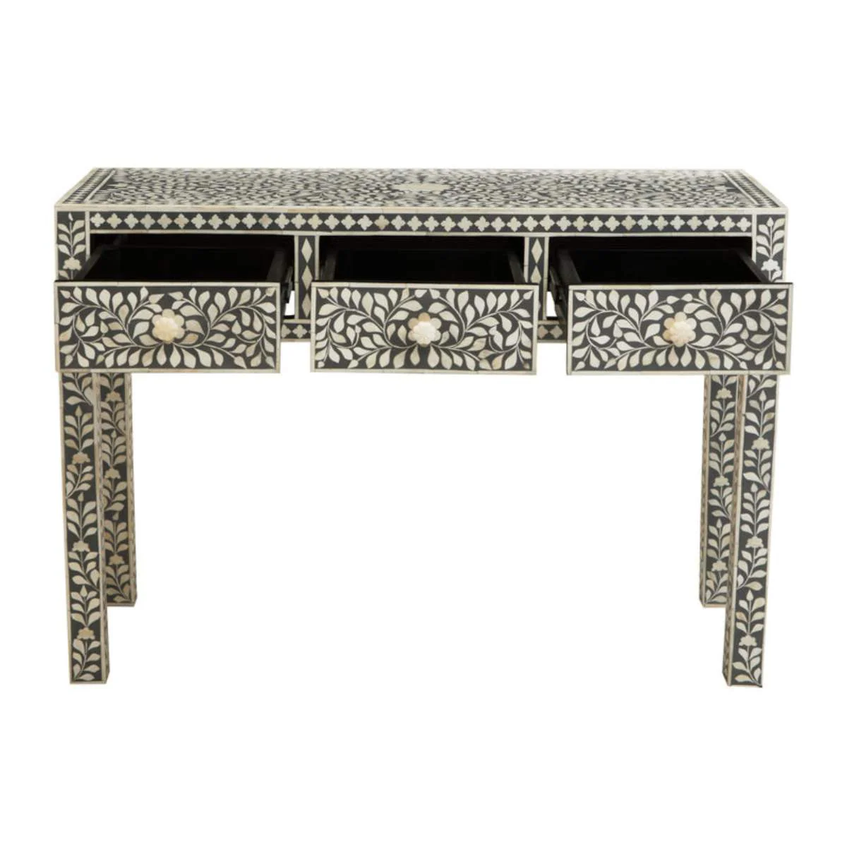 Beaumonde Home Fusion Three Drawer Desk - Image 3
