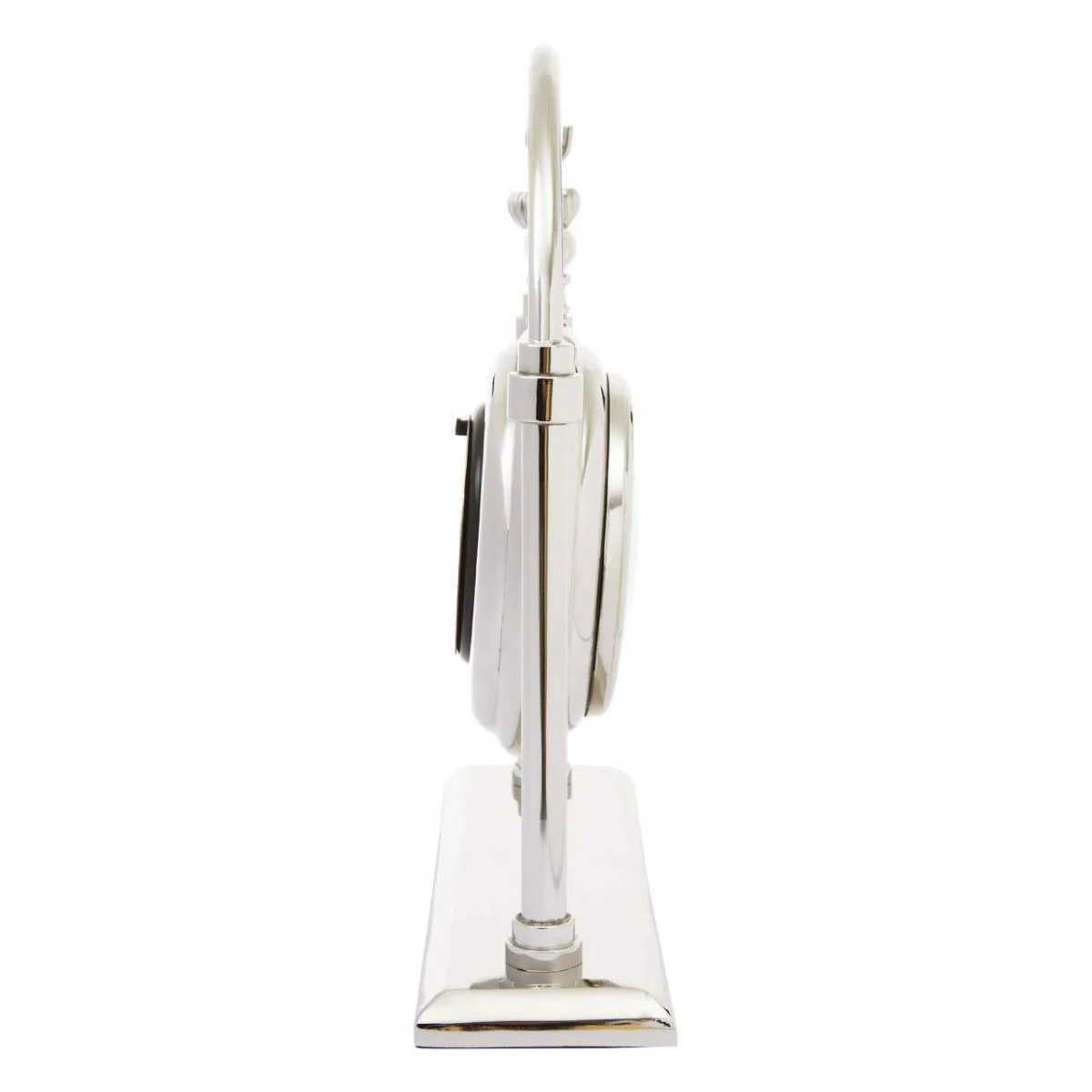 Beaumonde Home Hampstead Small Silver And Antique Brass Mantel Clock - Image 3