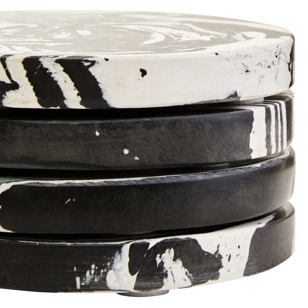 Beaumonde Home Helsa Black And White Marble Set Of Four Coasters - Image 8