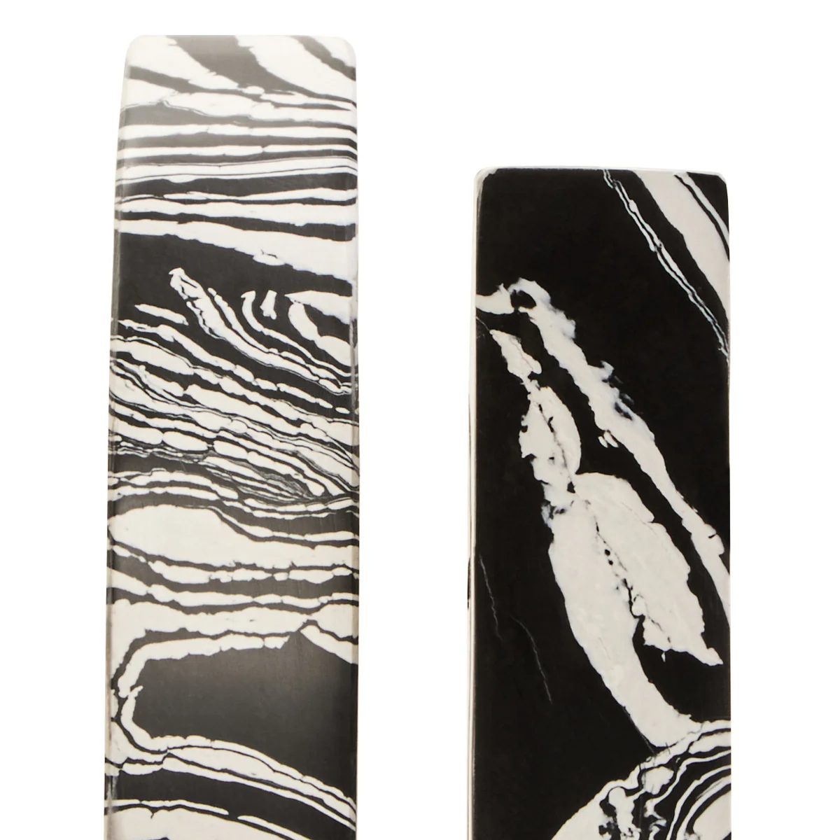 Beaumonde Home Helsa Black And White Marble Set Of Two Bookends - Image 7