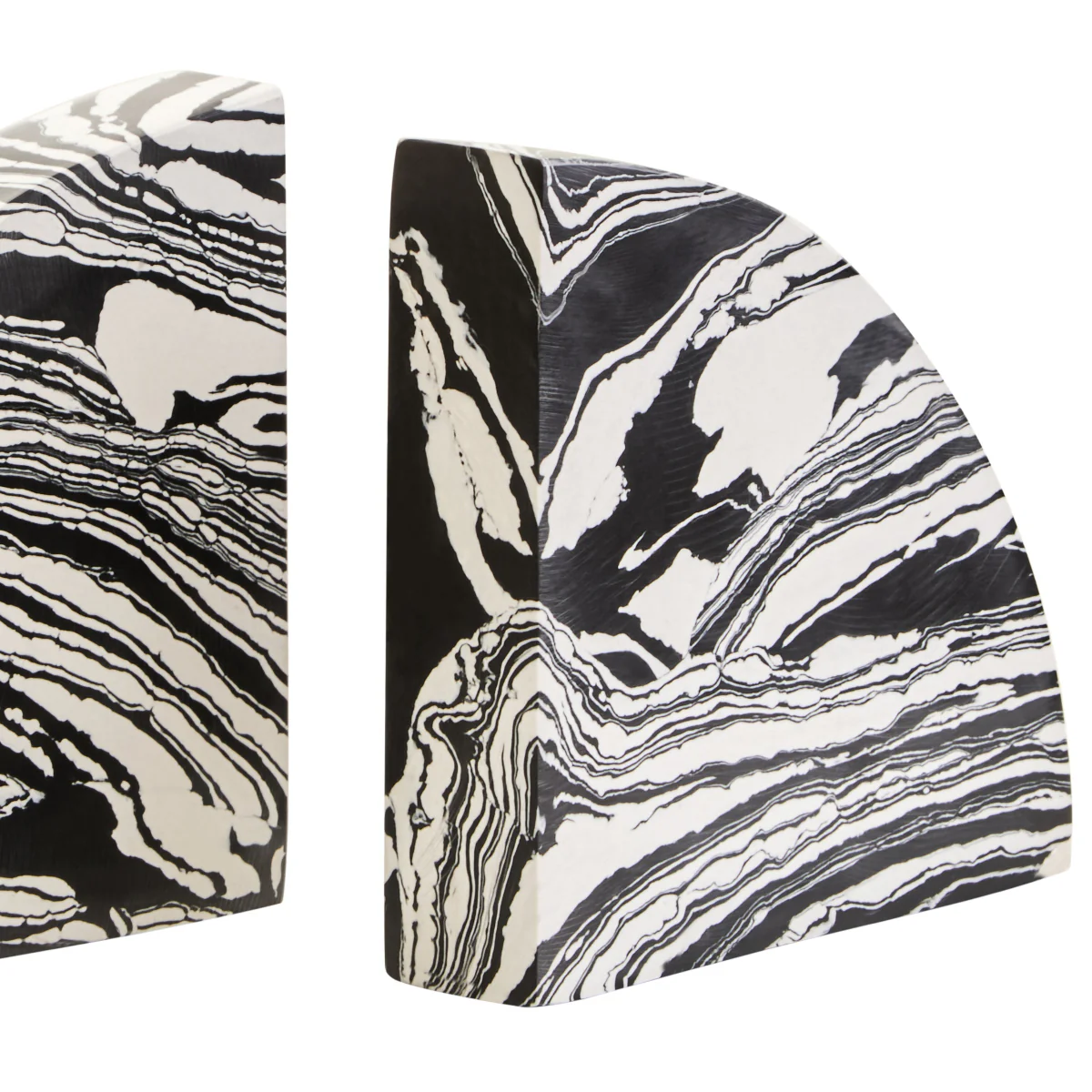 Beaumonde Home Helsa Black And White Marble Set Of Two Bookends - Image 9