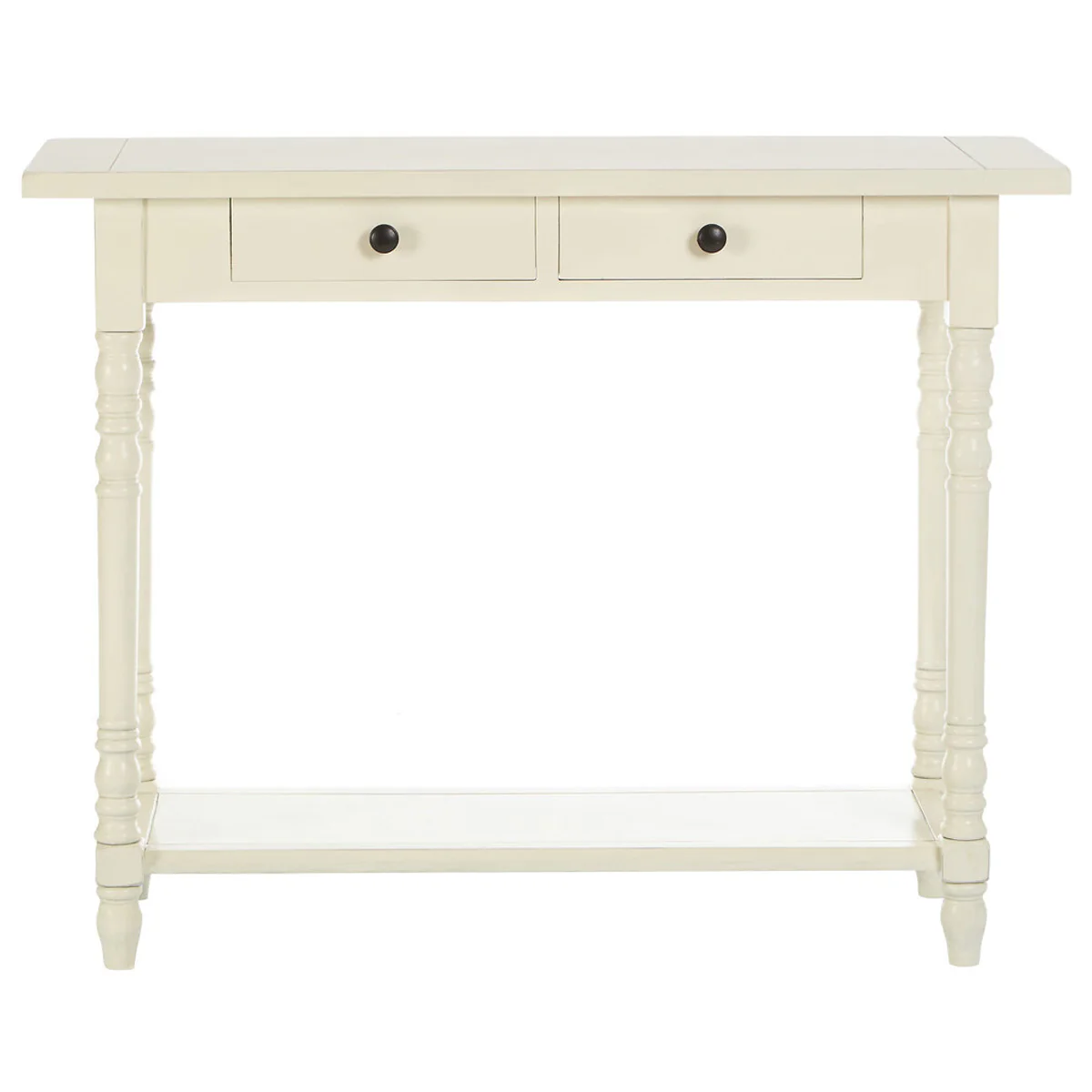 Beaumonde Home Heritage 2 Drawers White Console Table