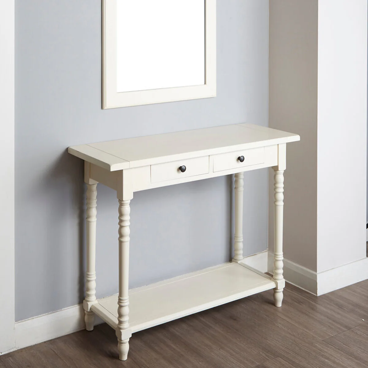 Beaumonde Home Heritage 2 Drawers White Console Table - Image 14