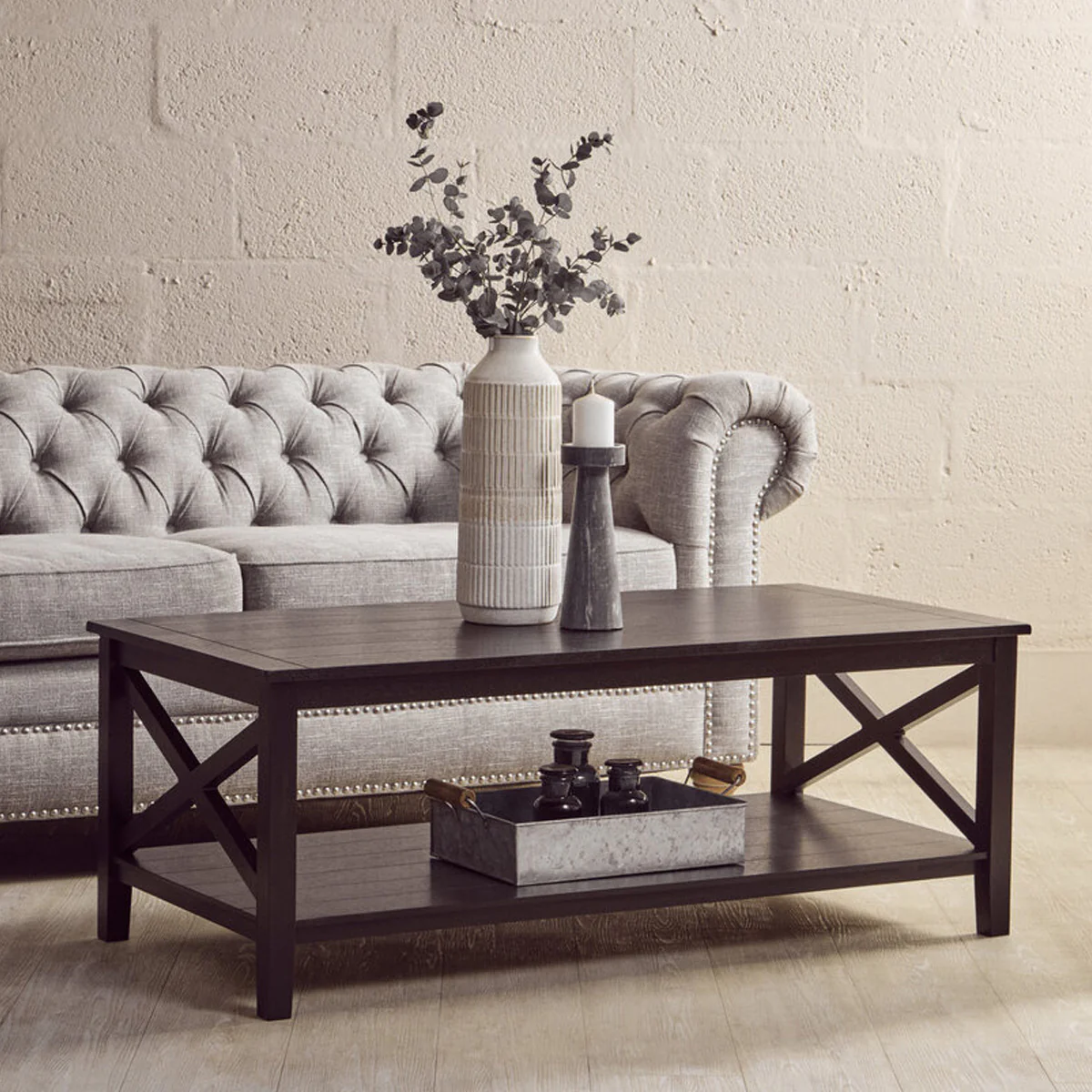 Beaumonde Home Heritage Black Wood Coffee Table - Image 10