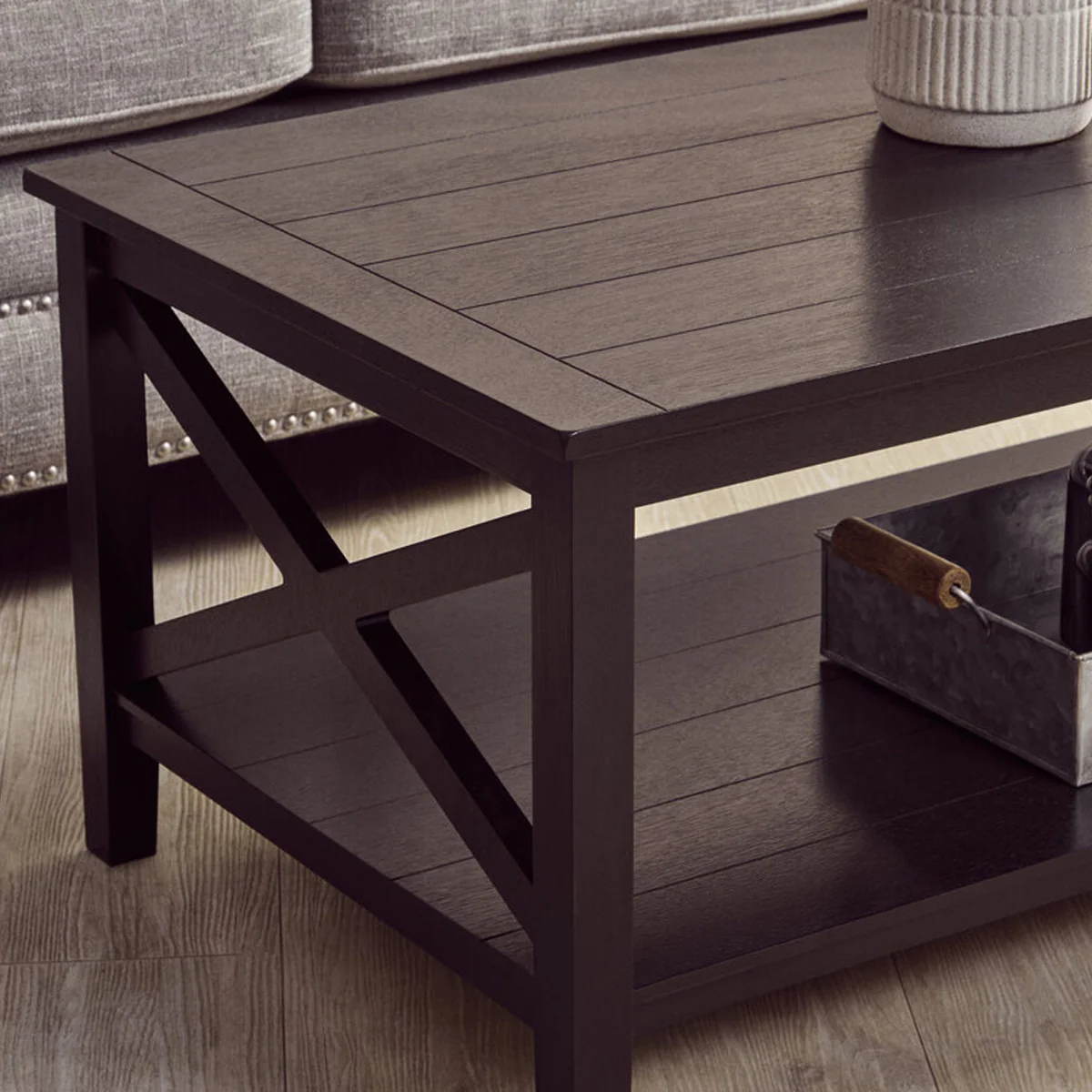 Beaumonde Home Heritage Black Wood Coffee Table - Image 8