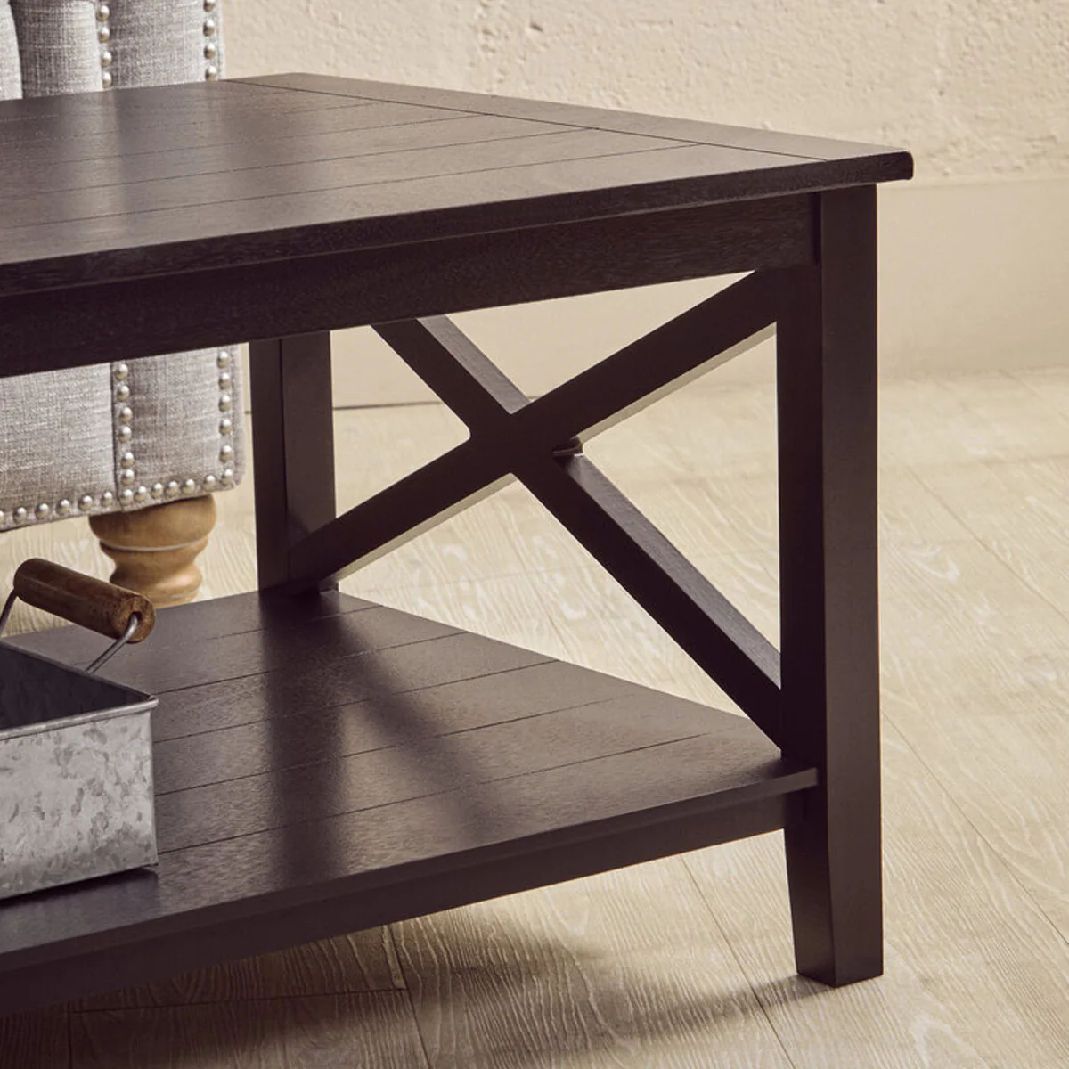 Beaumonde Home Heritage Black Wood Coffee Table - Image 9