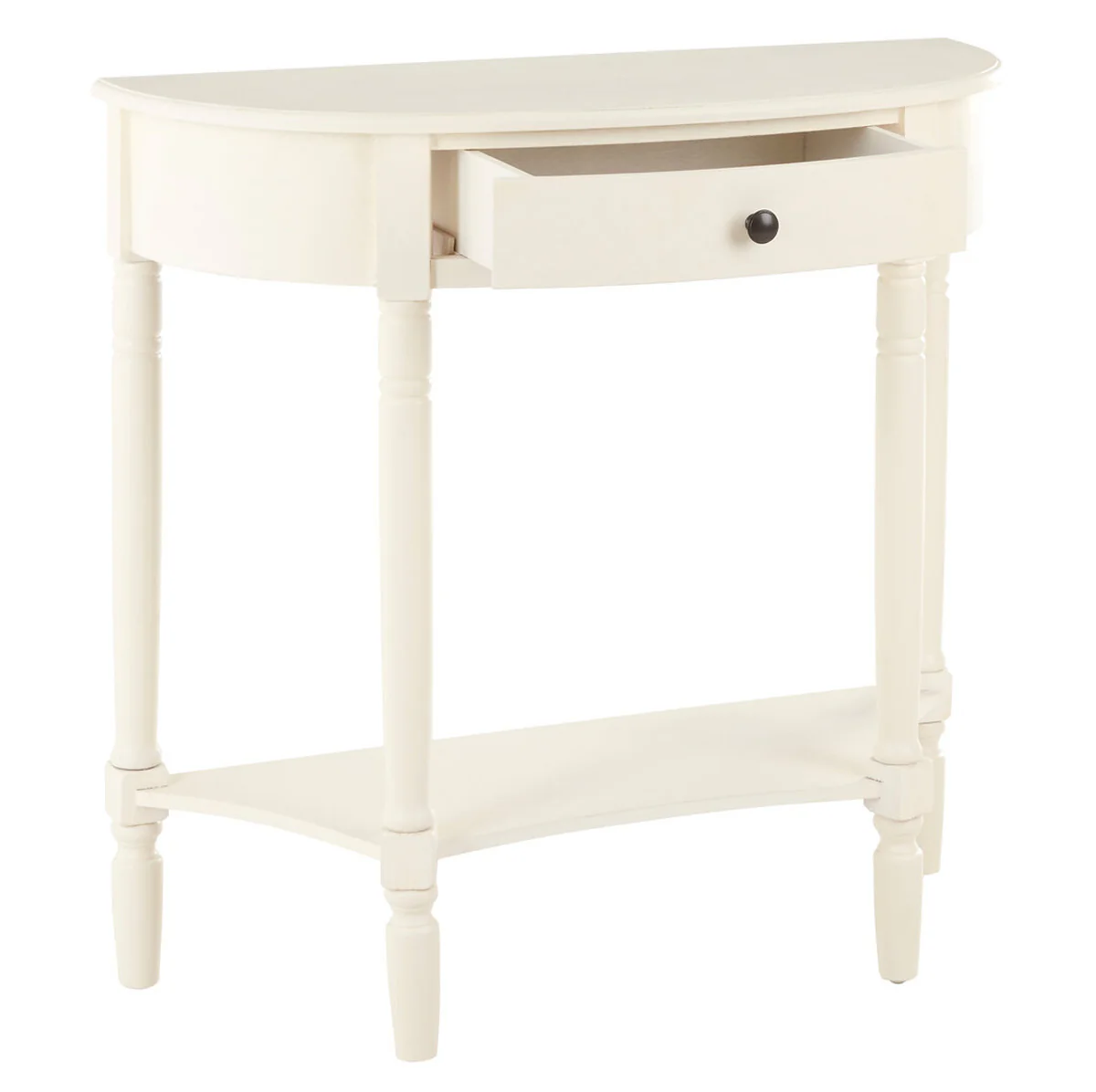 Beaumonde Home Heritage One Drawer Antique White Console Table - Image 3