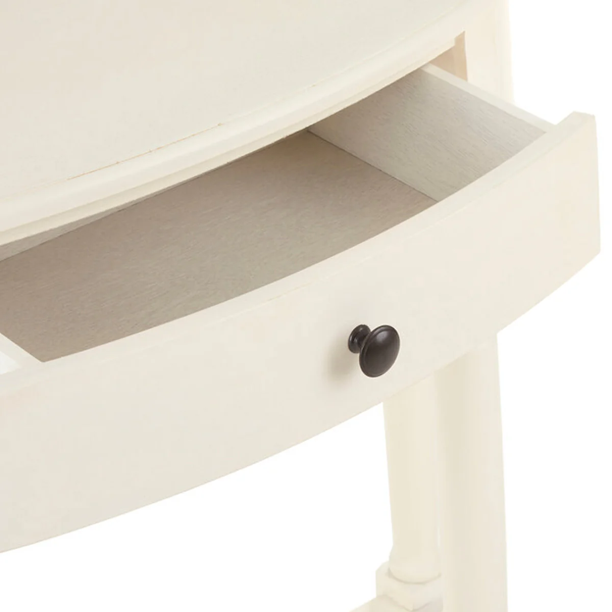 Beaumonde Home Heritage One Drawer Antique White Console Table - Image 5