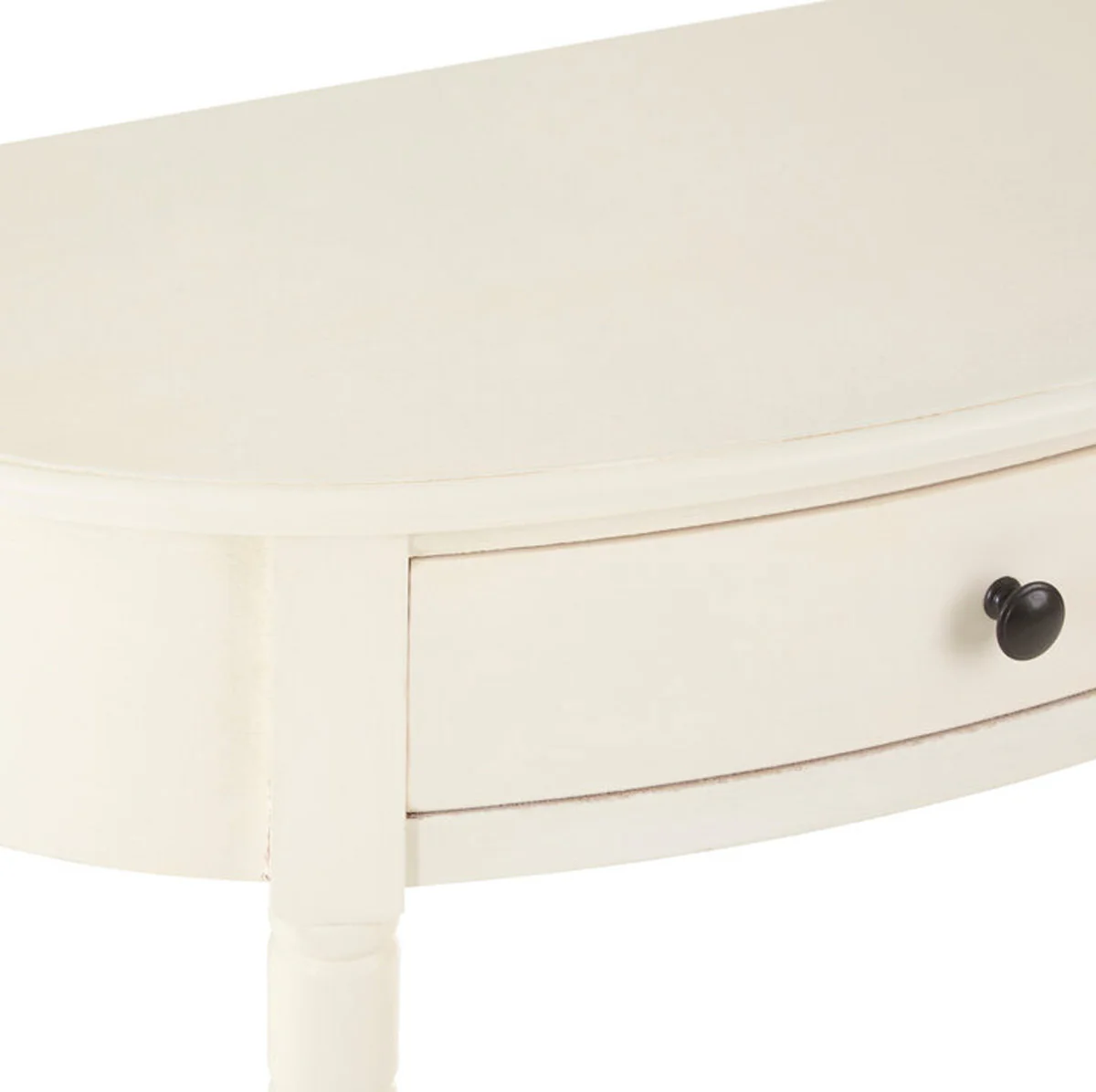 Beaumonde Home Heritage One Drawer Antique White Console Table - Image 7