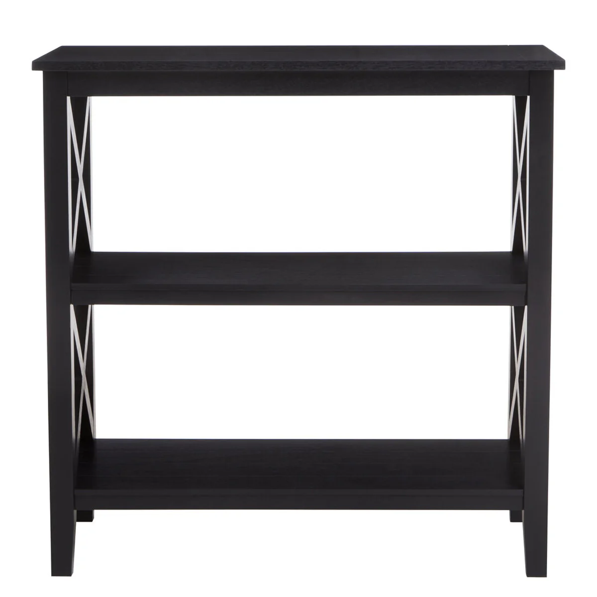 Beaumonde Home Heritage Three Shelf Black Bookcase - Image 2