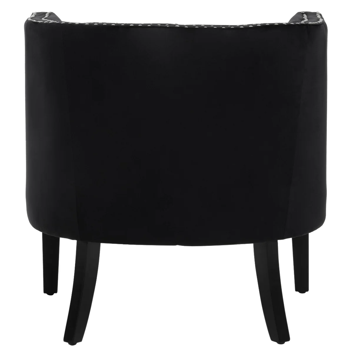Beaumonde Home Larissa Black Velvet Studded Chair - Image 6