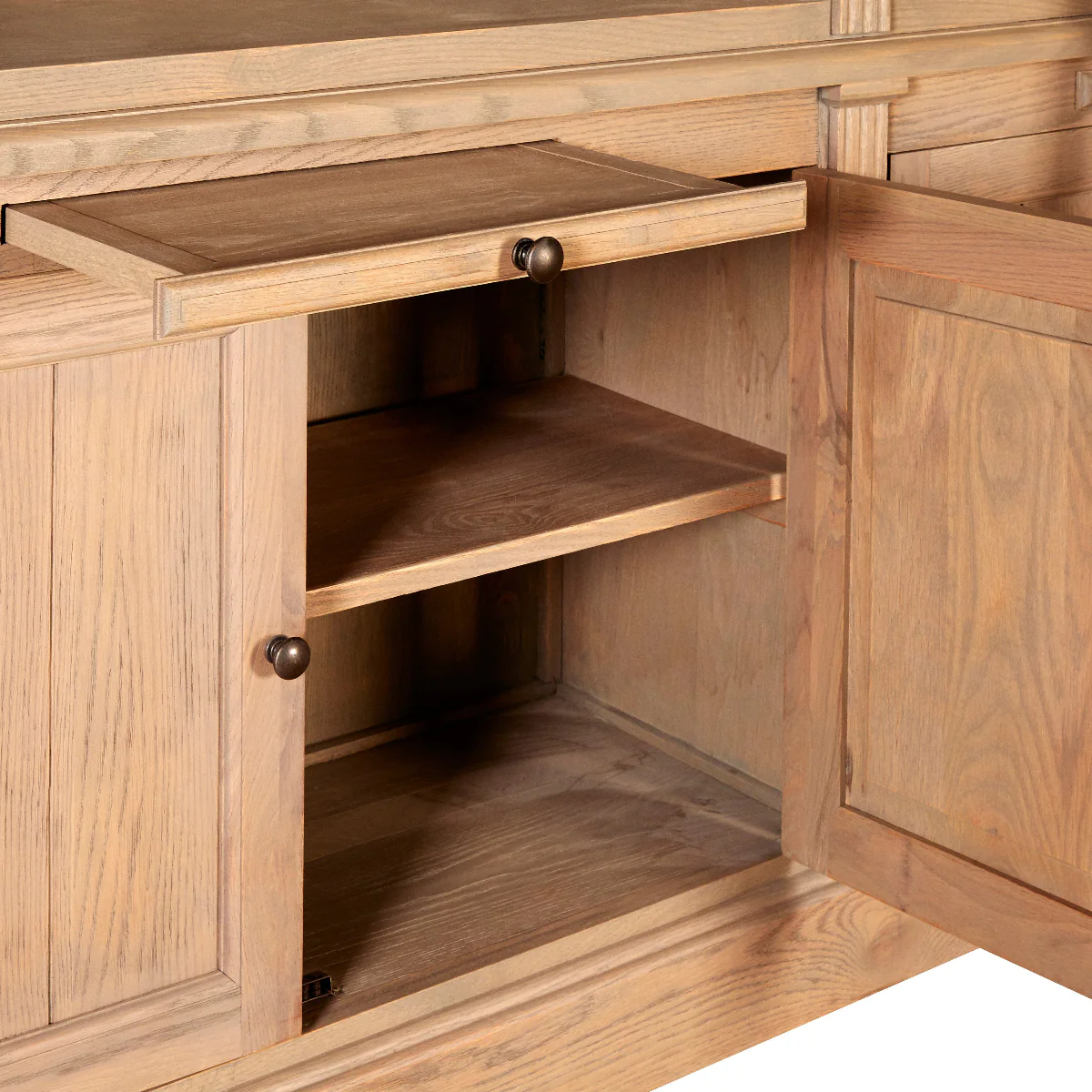 Beaumonde Home Lyon 3 Section Bookcase With Ladder - Image 2