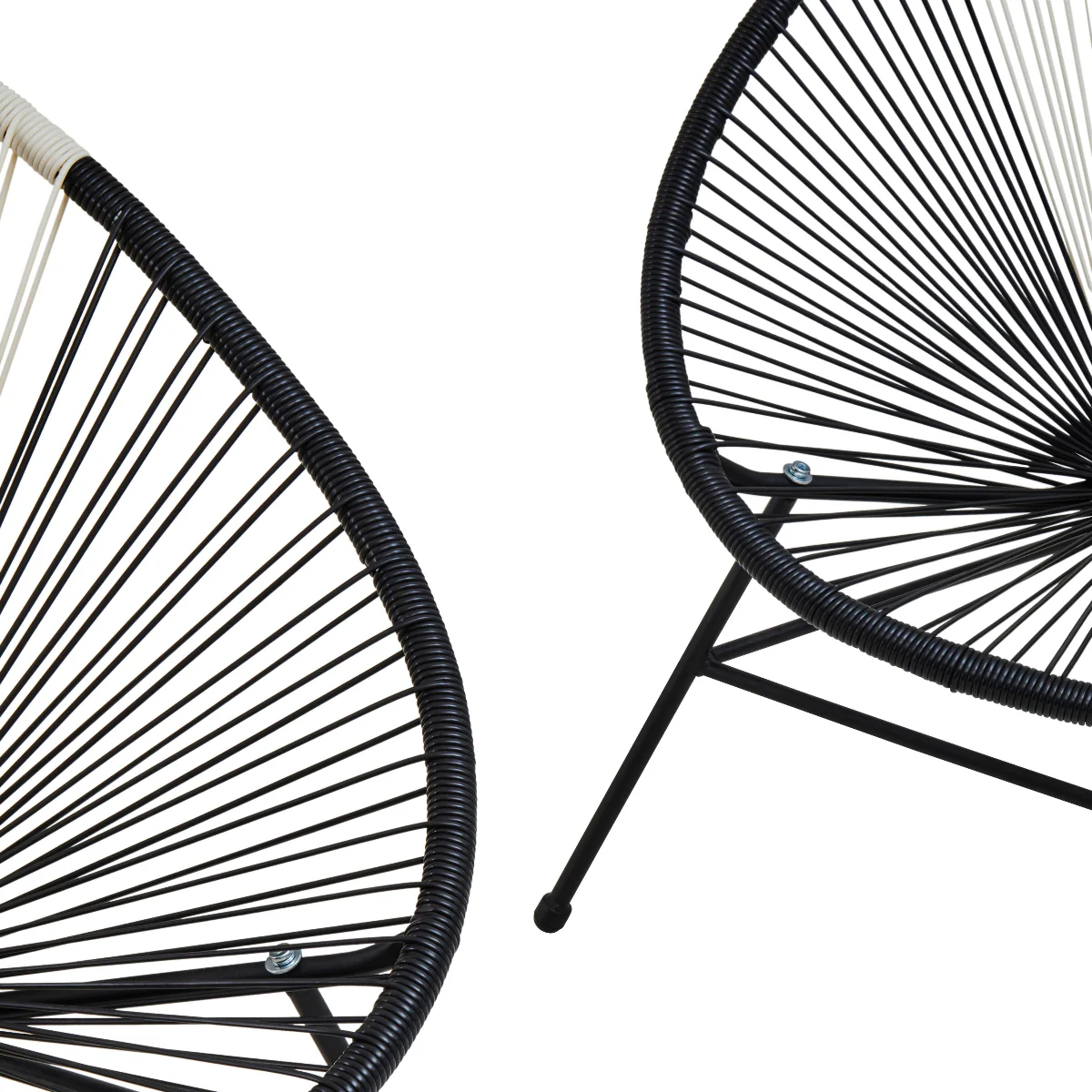 Beaumonde Home Miami Dual Tone Rattan 3 Piece Patio Set - Image 4