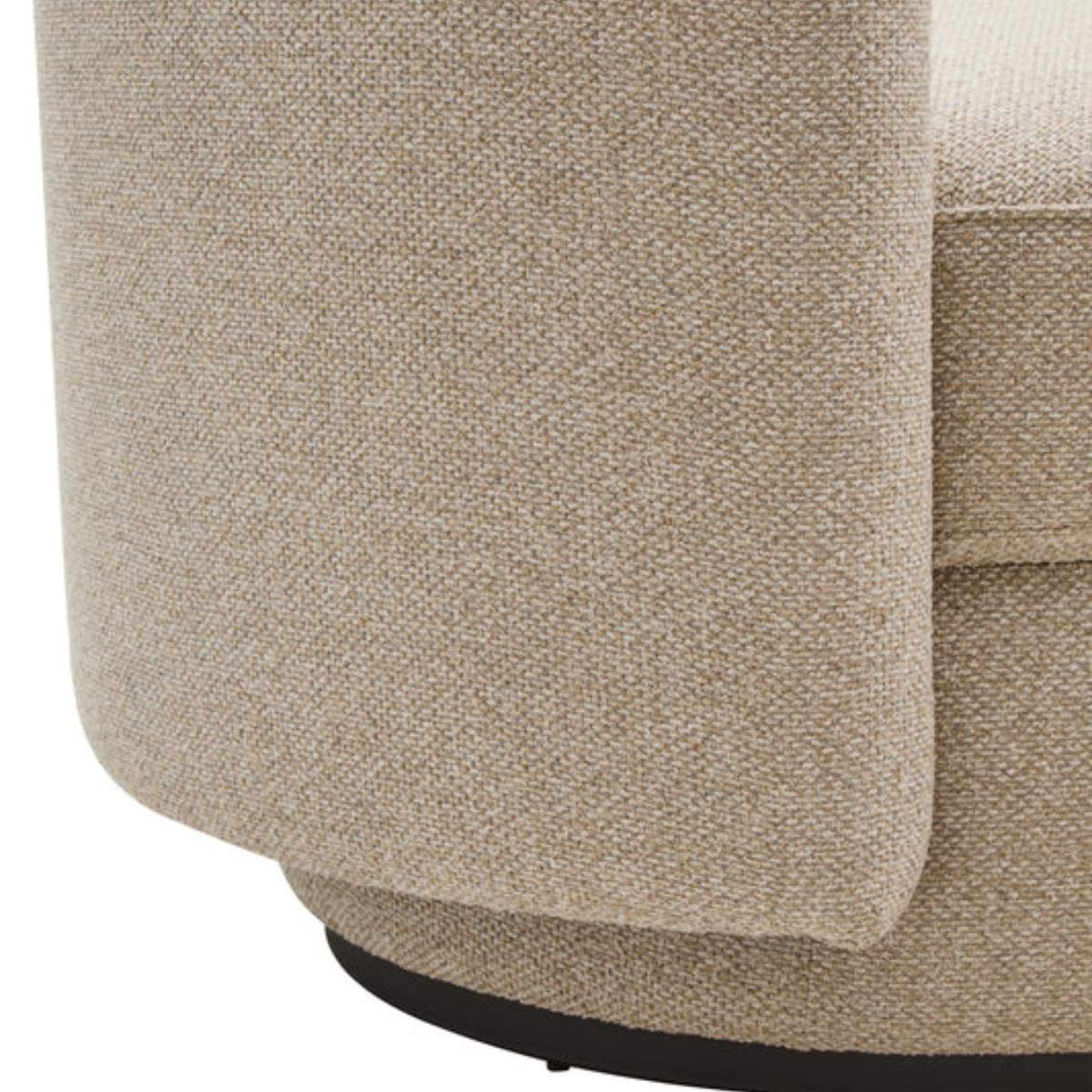 Beaumonde Home Oratino Ivory Linen Fabric 3 Seater Sofa - Image 11