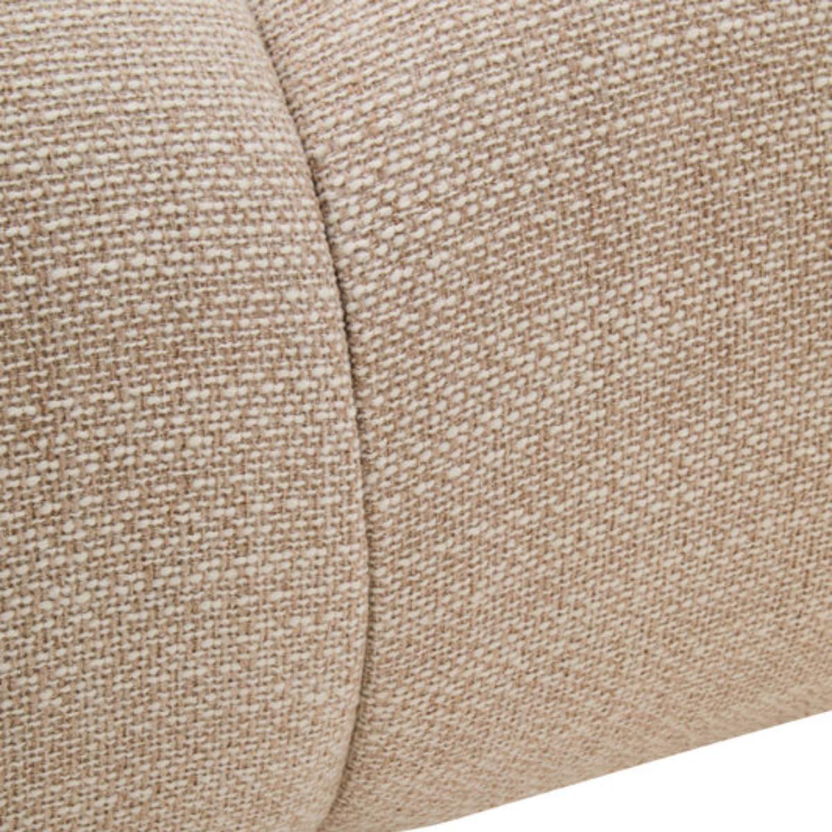 Beaumonde Home Ordona Cream Linen Fabric 3 Seater Sofa - Image 9