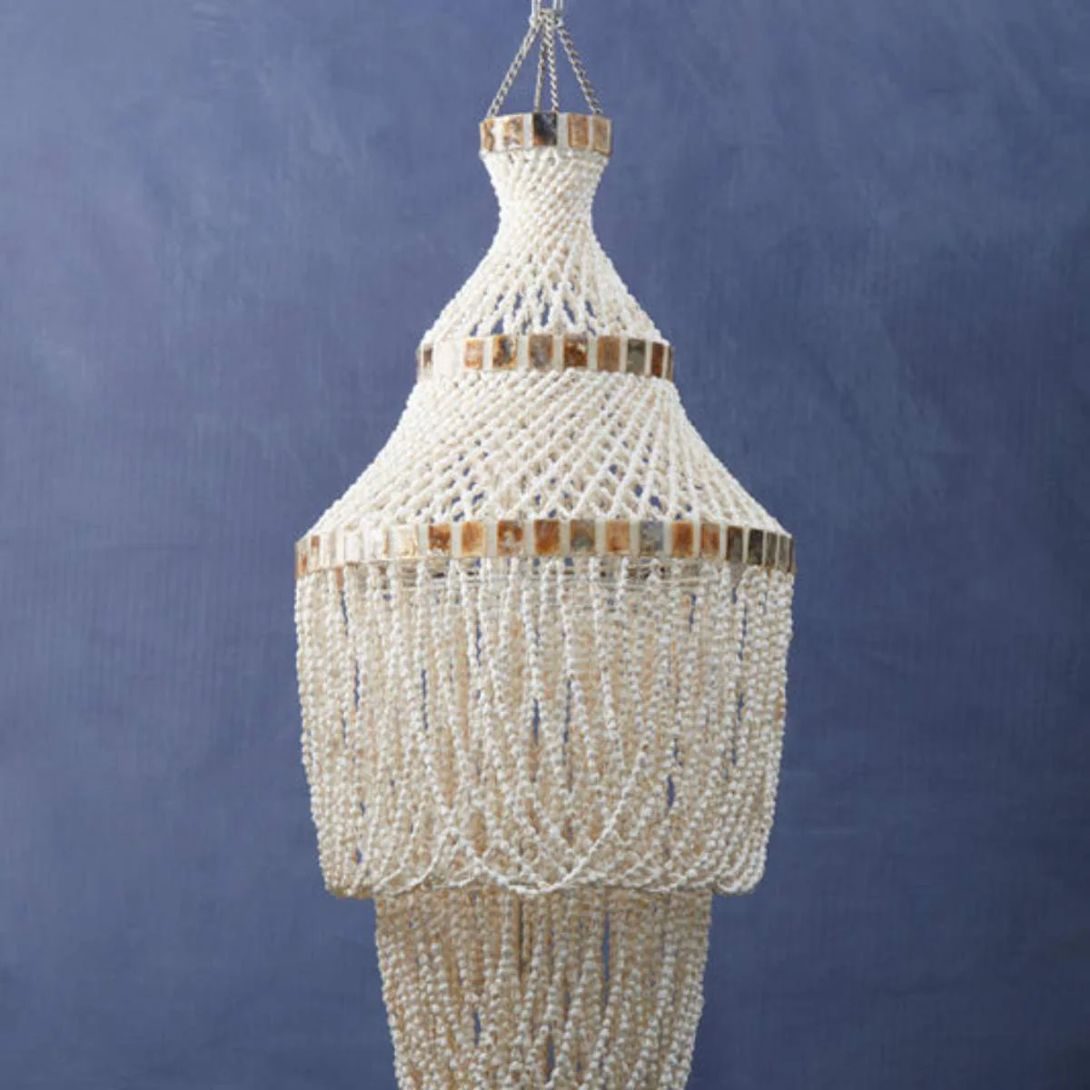 Beaumonde Home Palu Natural White And Amber Pendant - Image 5