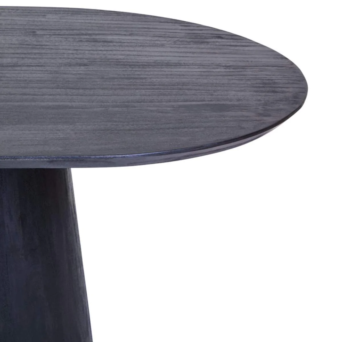 Beaumonde Home Perdoba Oval Mango Wood Black Finish Dining Table - Image 5