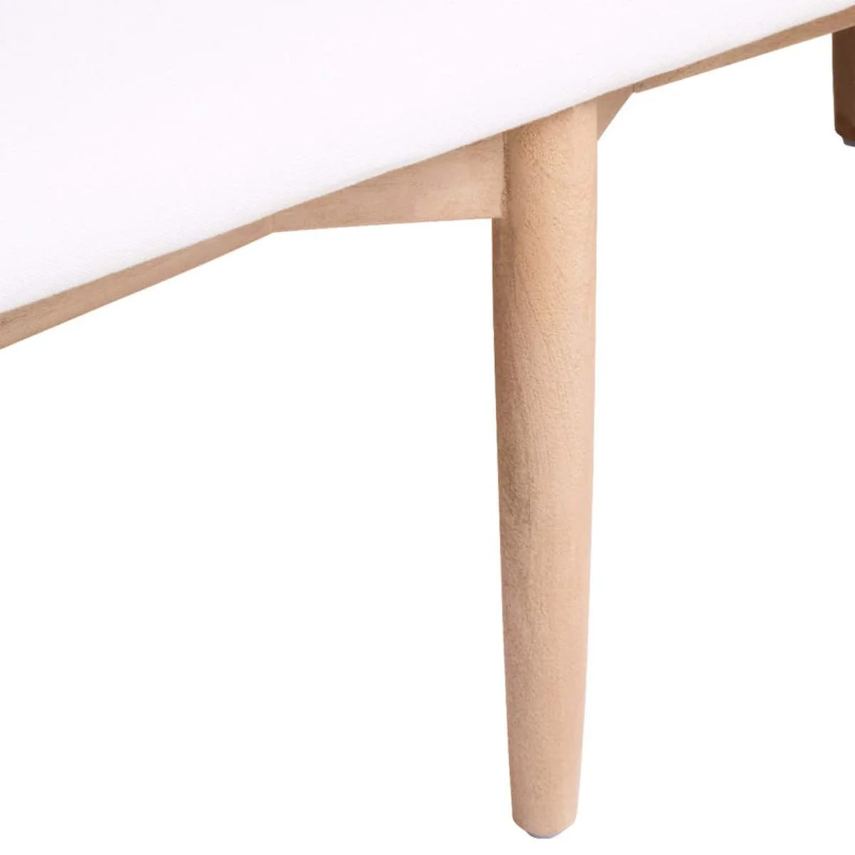 Beaumonde Home Persolo Texture Fabric Black Iron And Wood Frame Dining Bench - Image 9