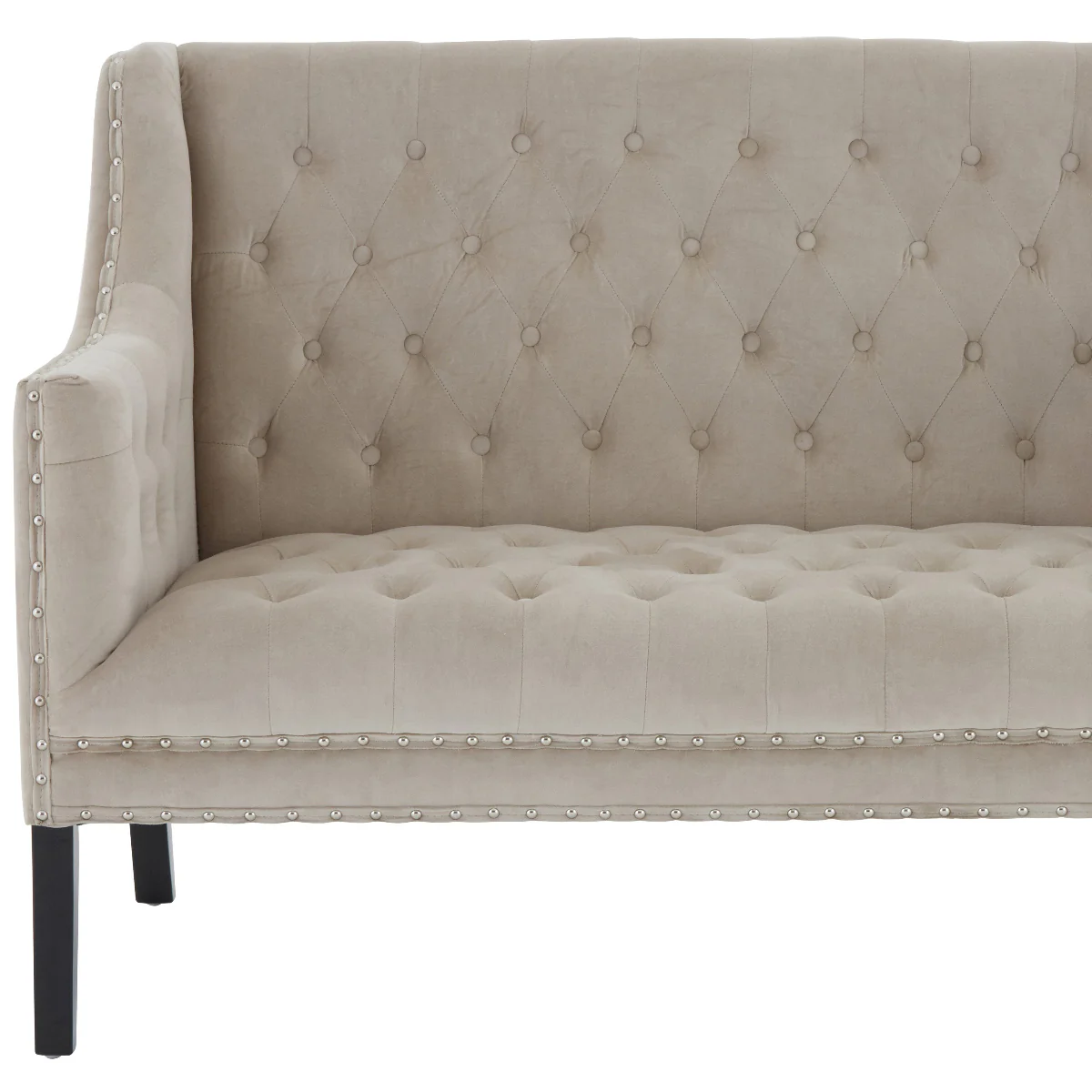 Beaumonde Home Regent Park Camel Velvet 2 Seat Sofa