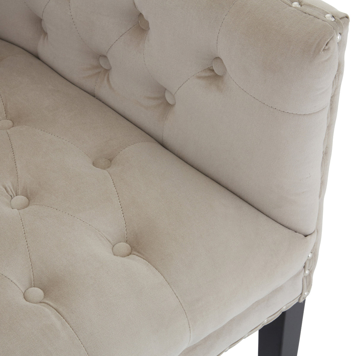 Beaumonde Home Regent Park Camel Velvet 2 Seat Sofa - Image 2