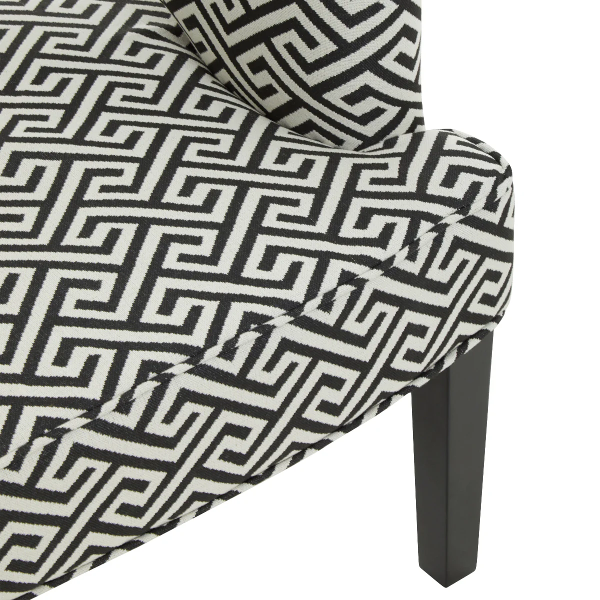 Beaumonde Home Regents Park Greek Key Design Cutout Lounge Chair - Image 3